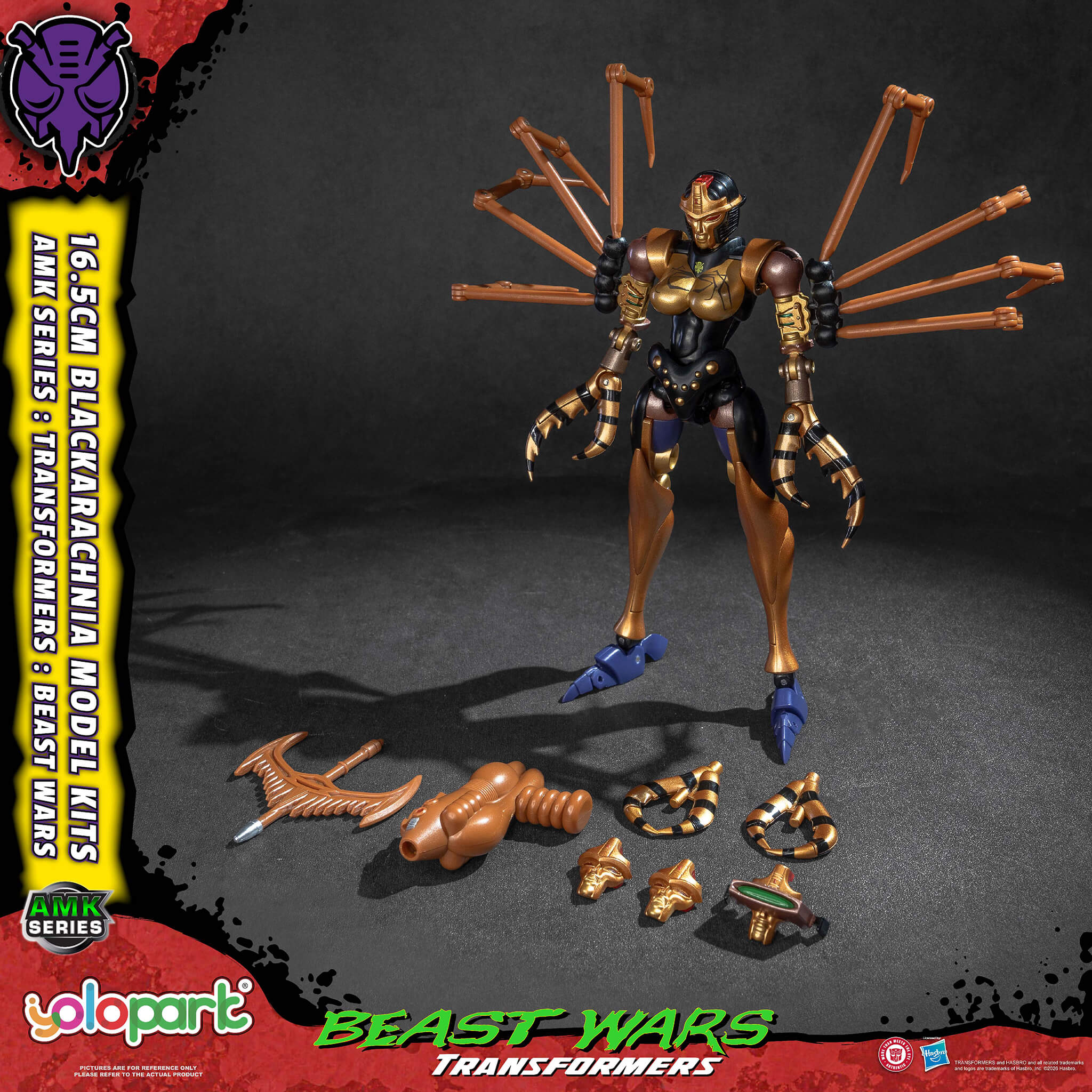 Transformers: Beast Wars - 16.5cm Blackarachnia Model Kit - AMK Series