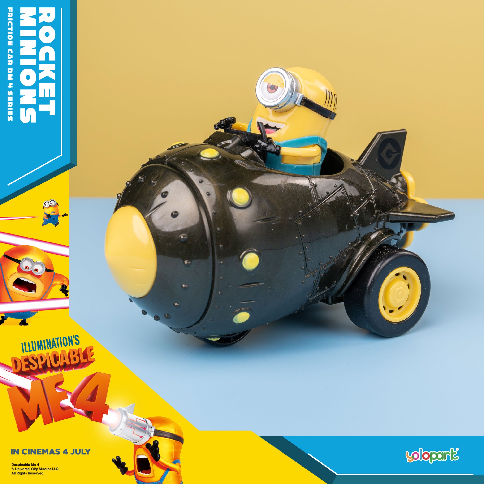 Despicable Me 4 - Rocket Minions - Friction Car