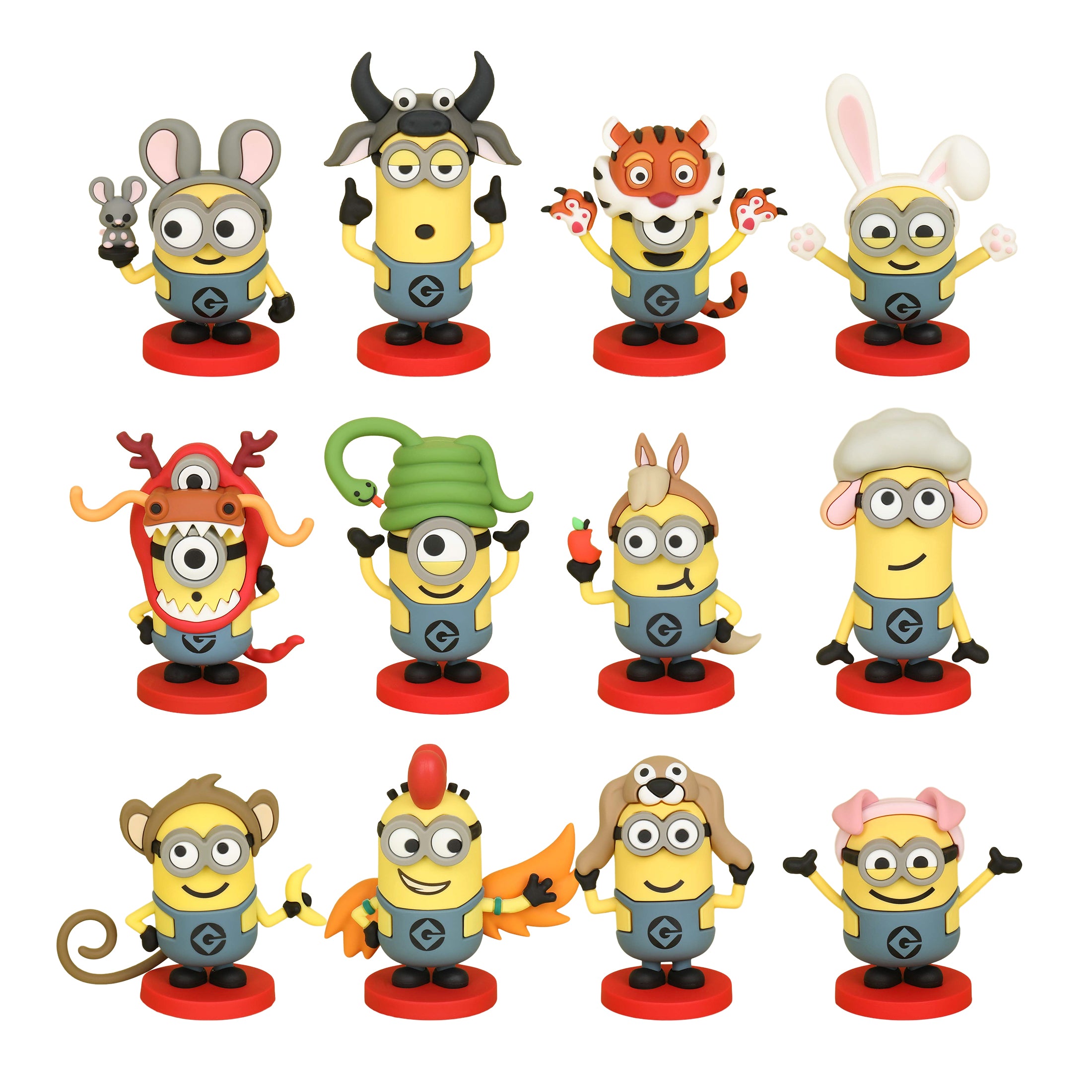 Despicable Me Minions Chinese Zodiac Figures – 12 Animal Signs Collectible Display