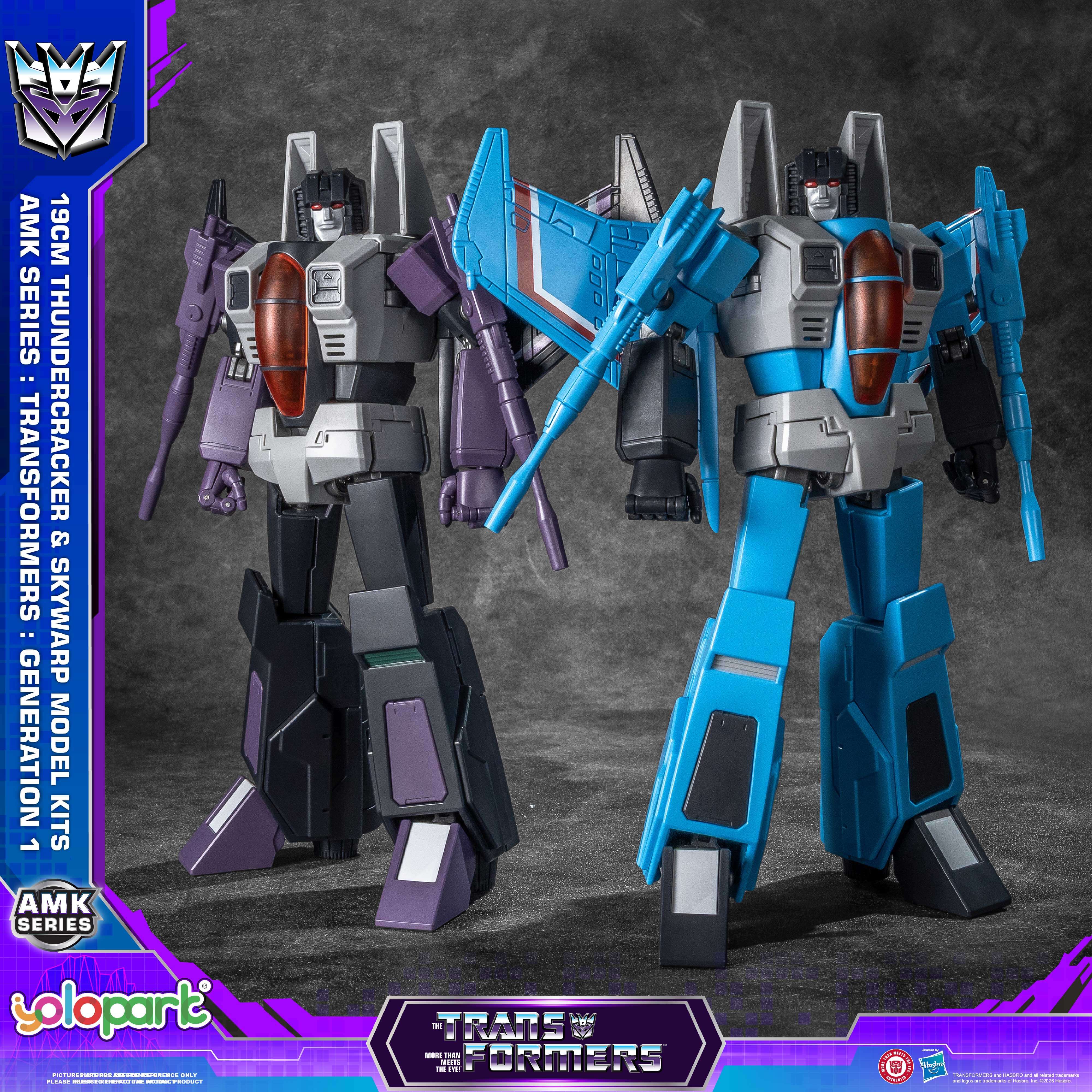 Transformers: Generation 1 - 19cm Thundercracker & Skywarp Model Kit Set - AMK Series