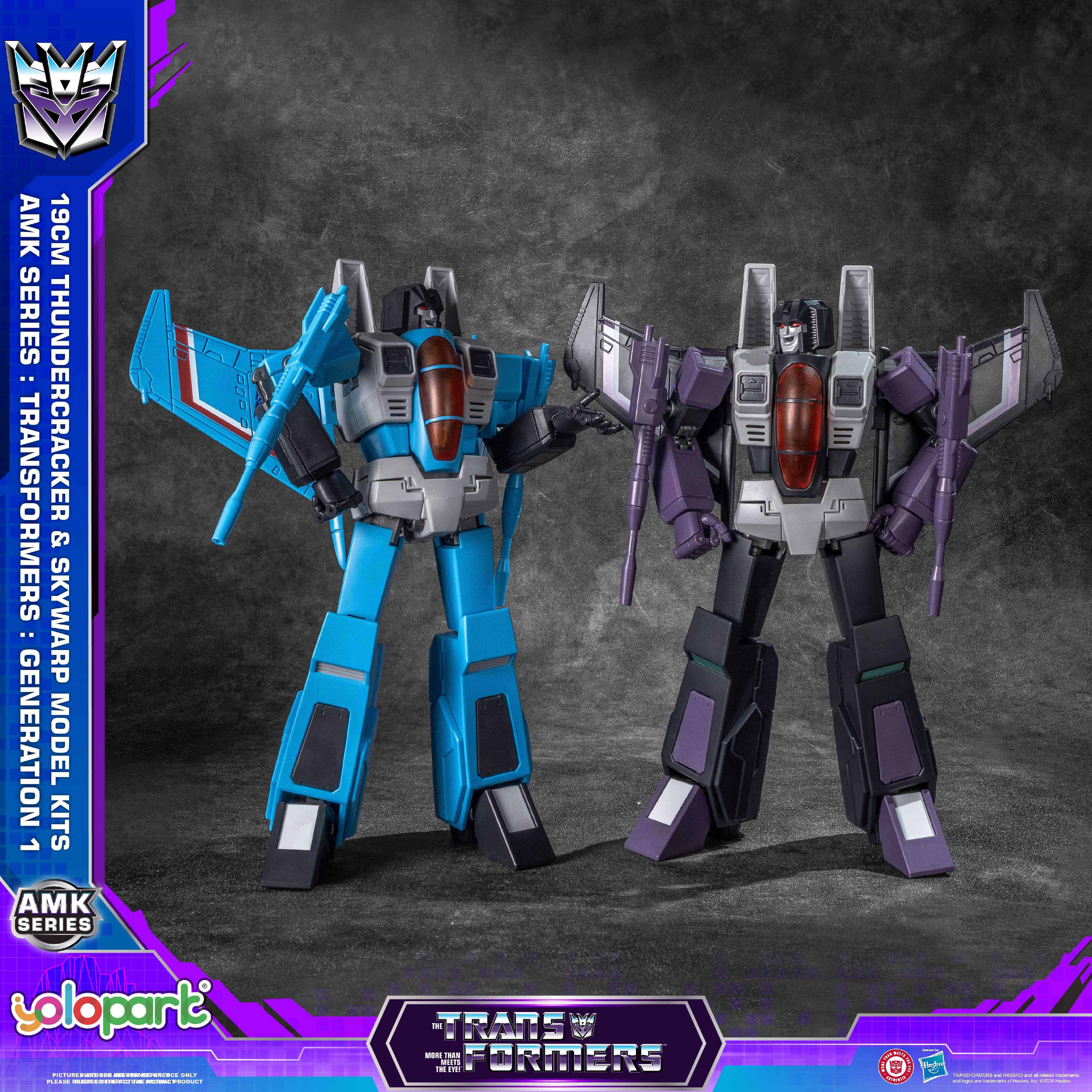 Transformers: Generation 1 - 19cm Thundercracker & Skywarp Model Kit Set - AMK Series