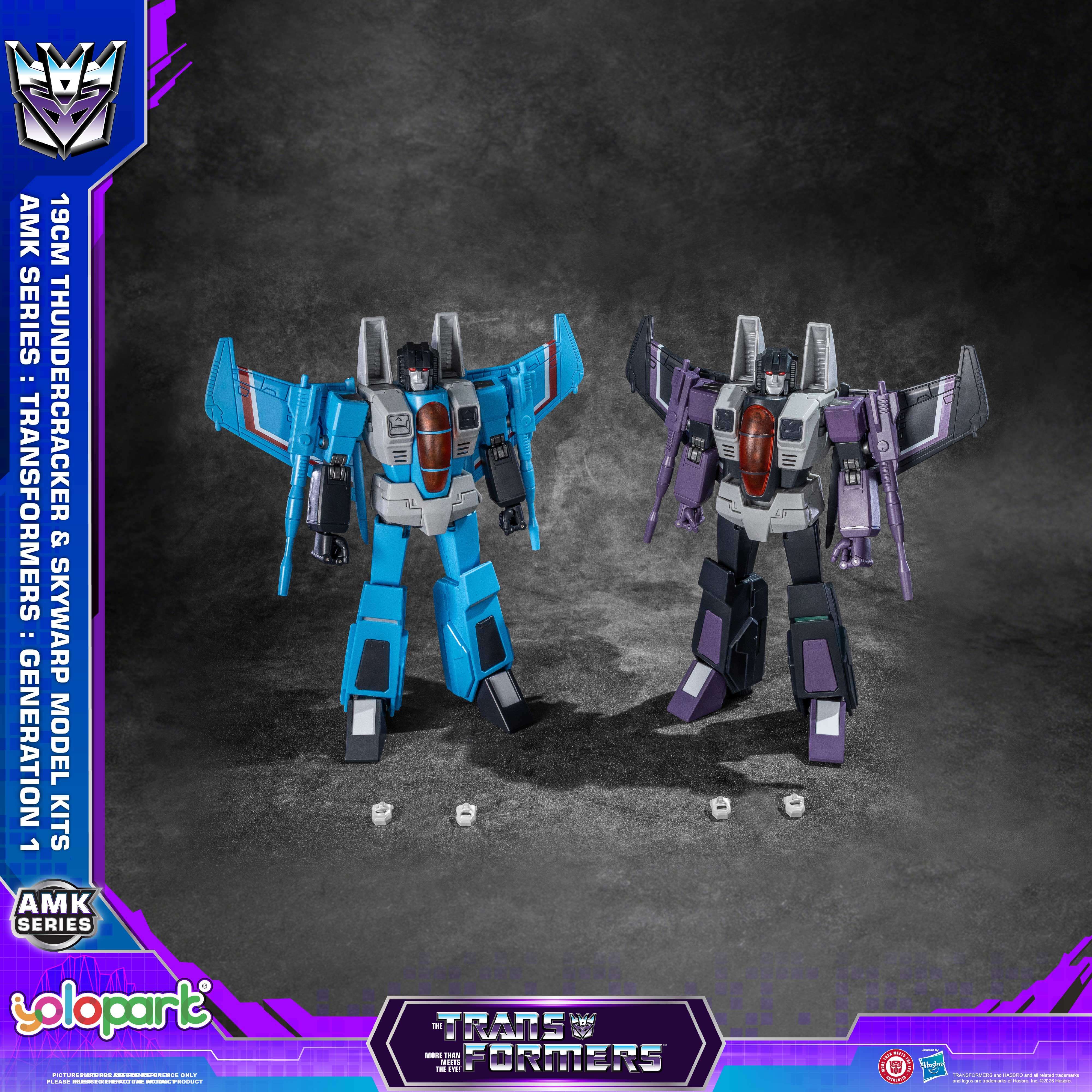Transformers: Generation 1 - 19cm Thundercracker & Skywarp Model Kit Set - AMK Series