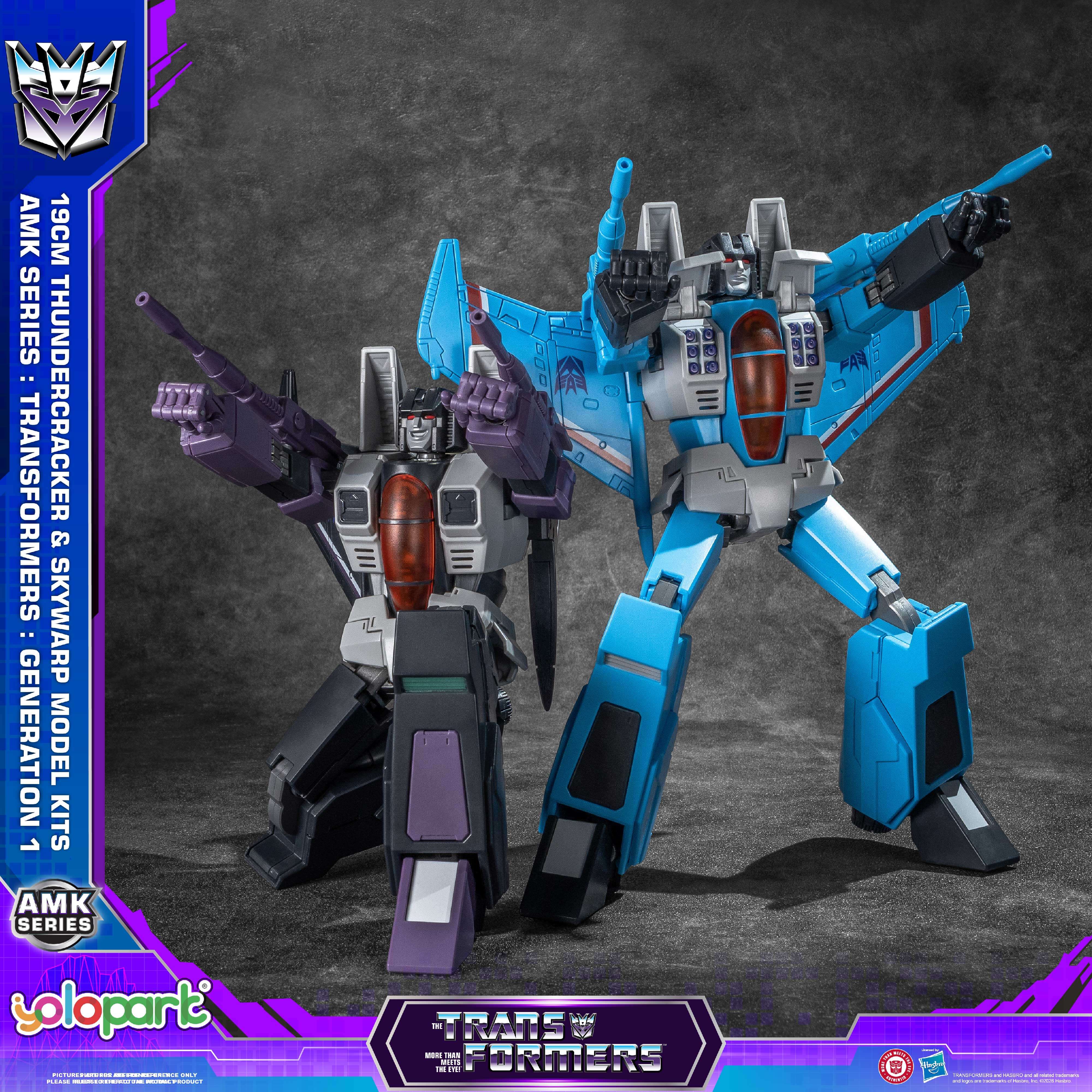 Transformers: Generation 1 - 19cm Thundercracker & Skywarp Model Kit Set - AMK Series