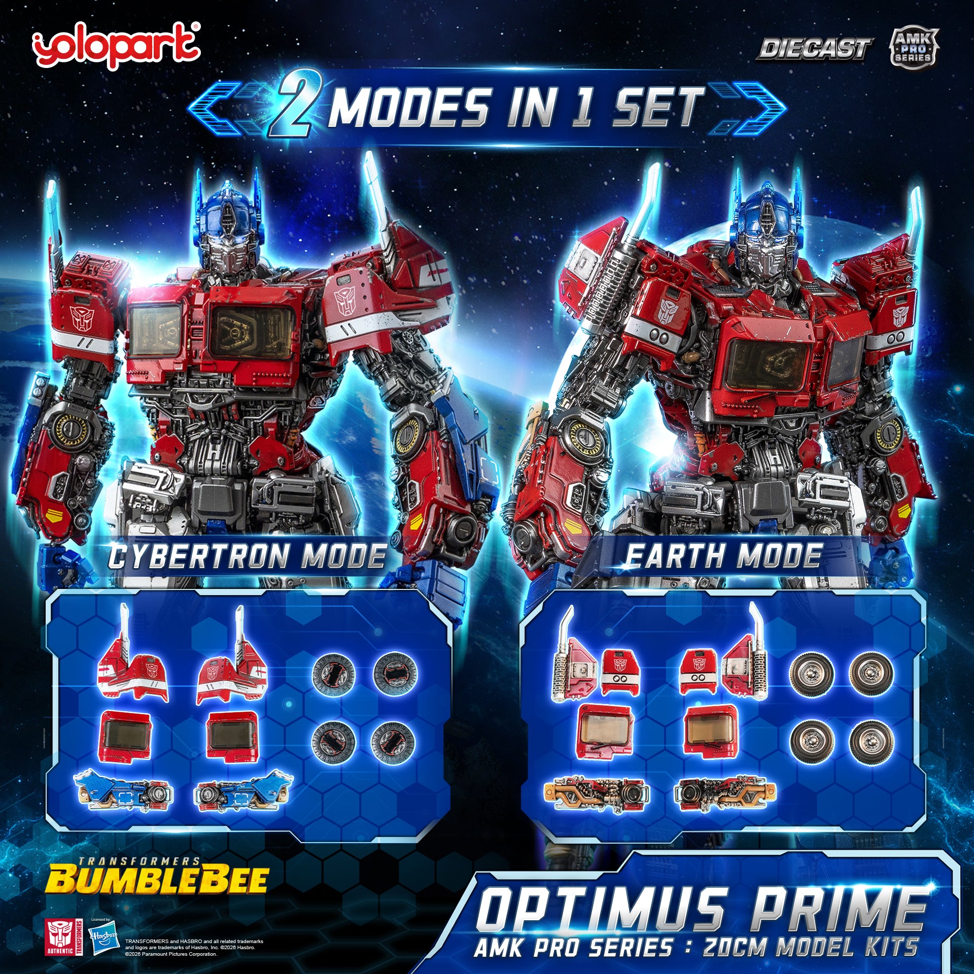 Transformers Bumblebee (2018) Optimus Prime 20cm AMK PRO Kit
