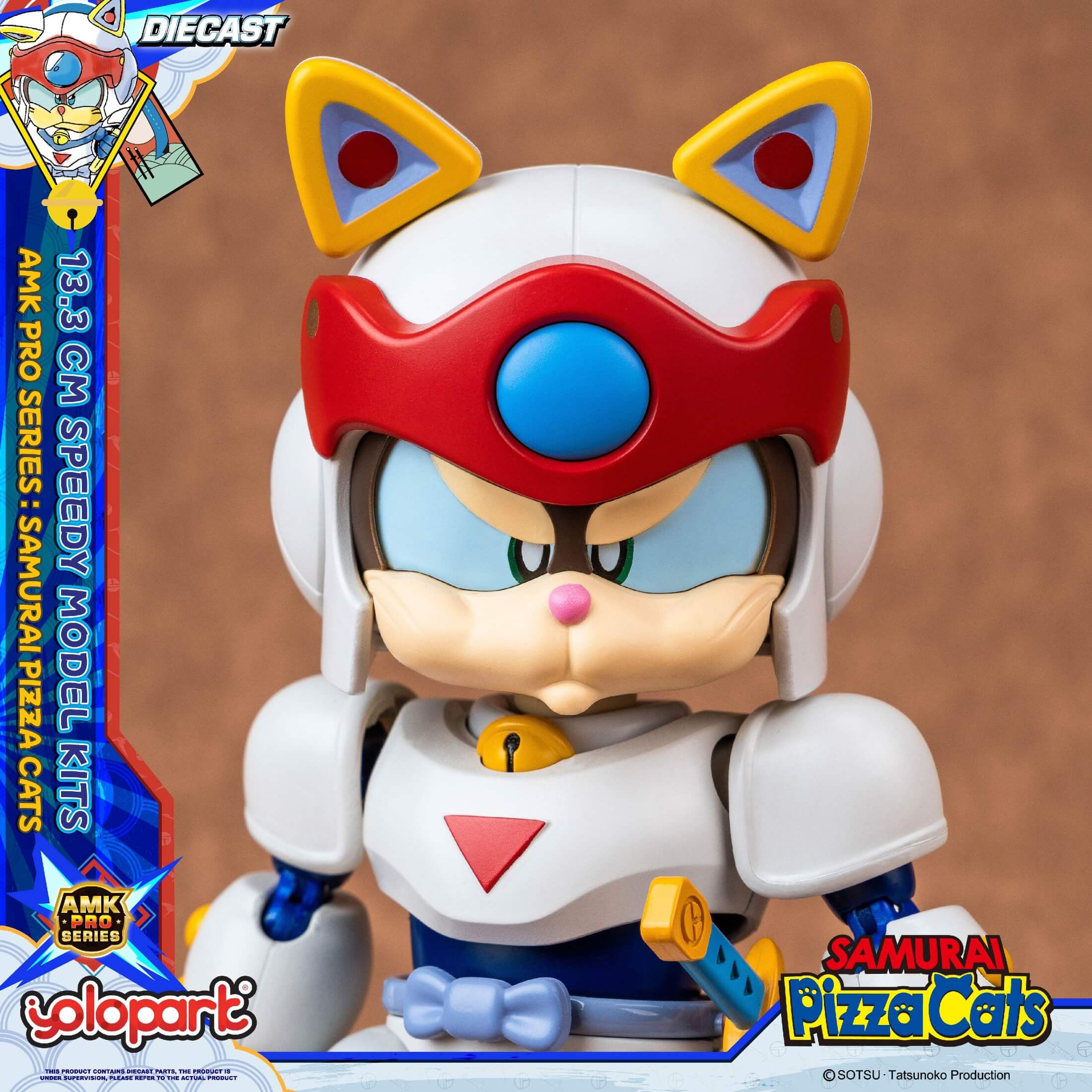 Samurai Pizza Cats - 13.3 cm Speedy Model Kit - AMK PRO Series