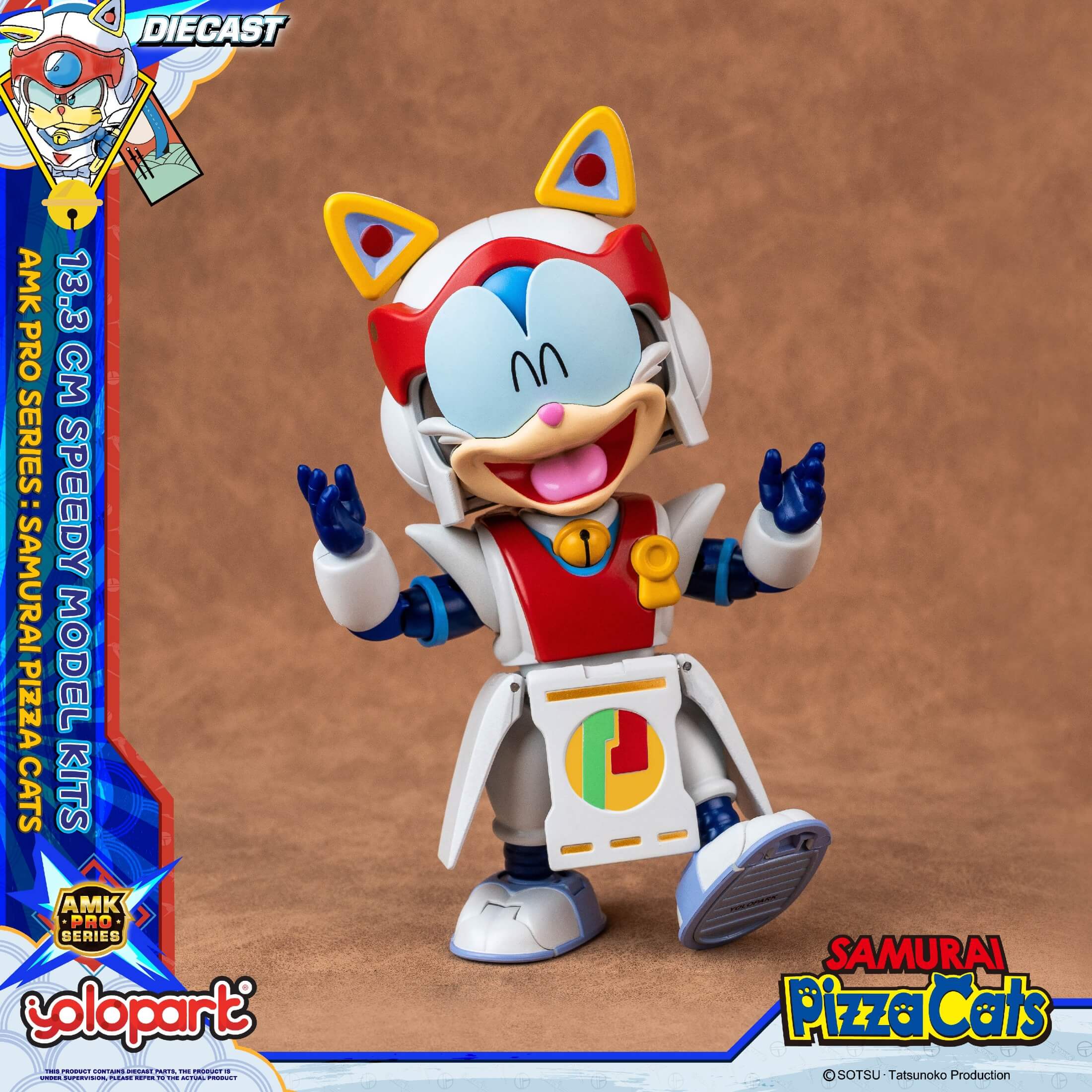 Samurai Pizza Cats - 13.3 cm Speedy Model Kit - AMK PRO Series