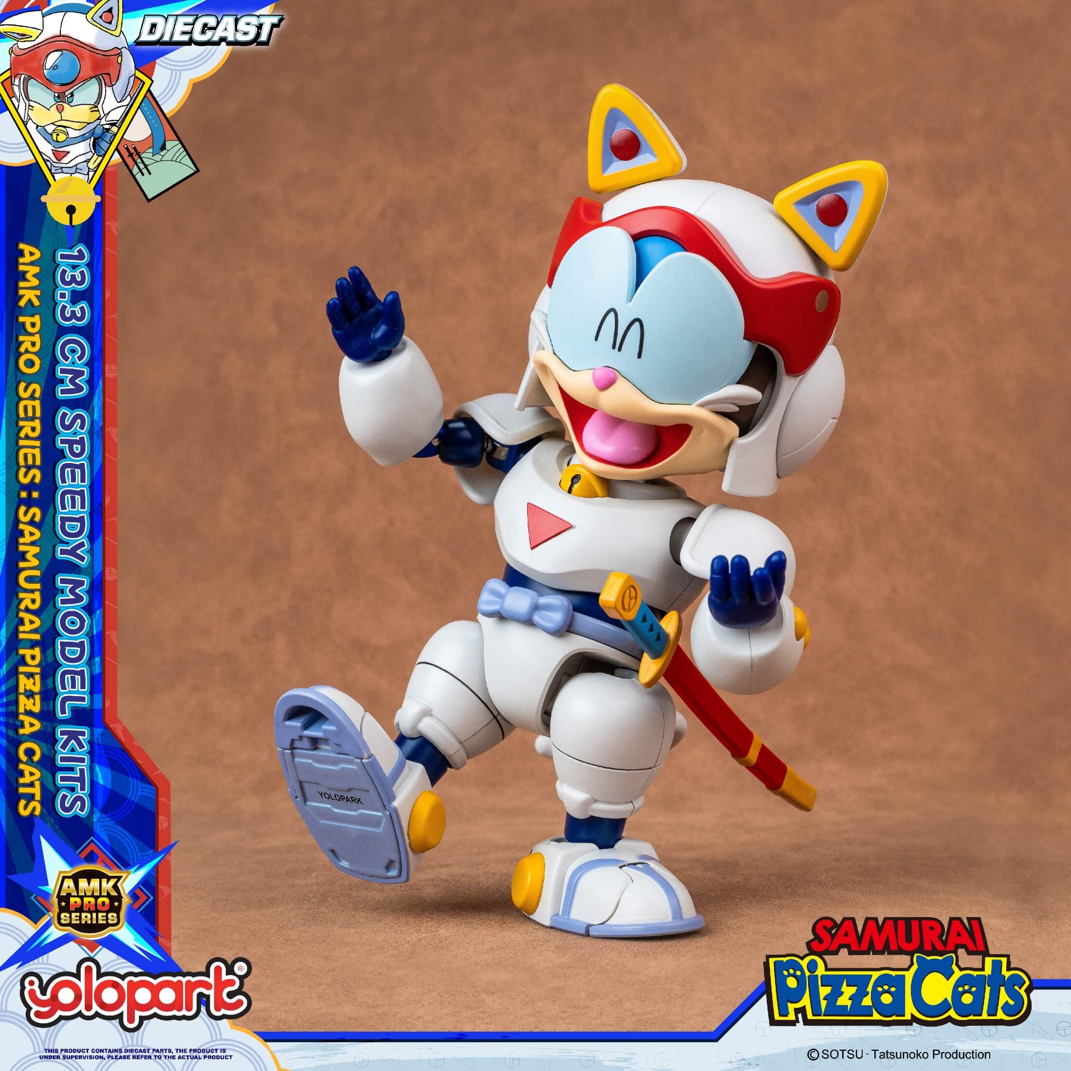 Samurai Pizza Cats - 13.3 cm Speedy Model Kit - AMK PRO Series