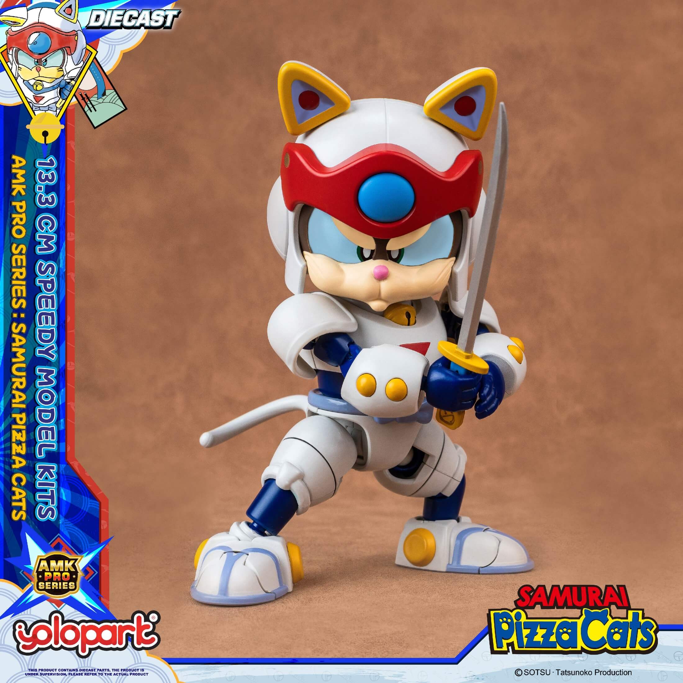 Samurai Pizza Cats - 13.3 cm Speedy Model Kit - AMK PRO Series