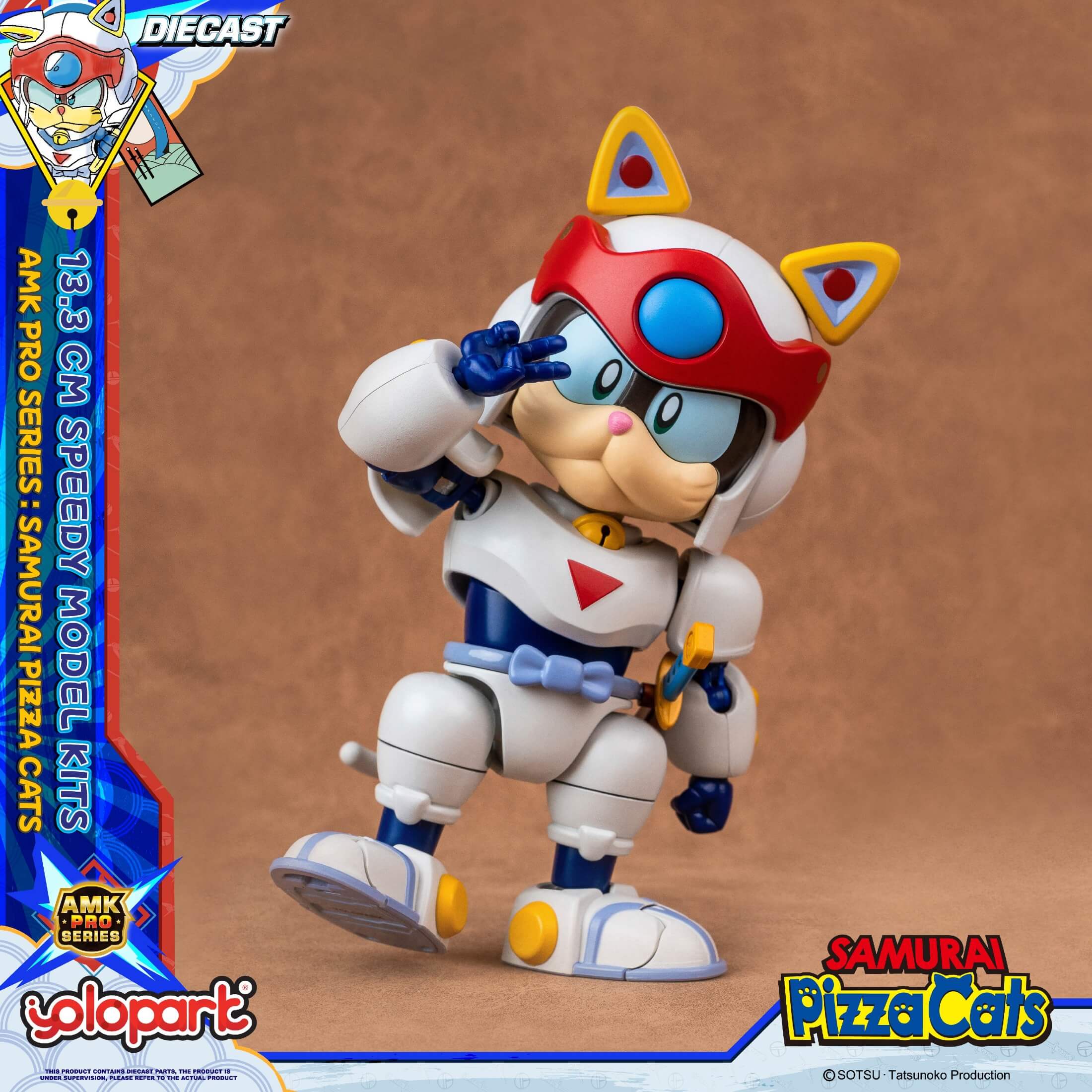 Samurai Pizza Cats - 13.3 cm Speedy Model Kit - AMK PRO Series