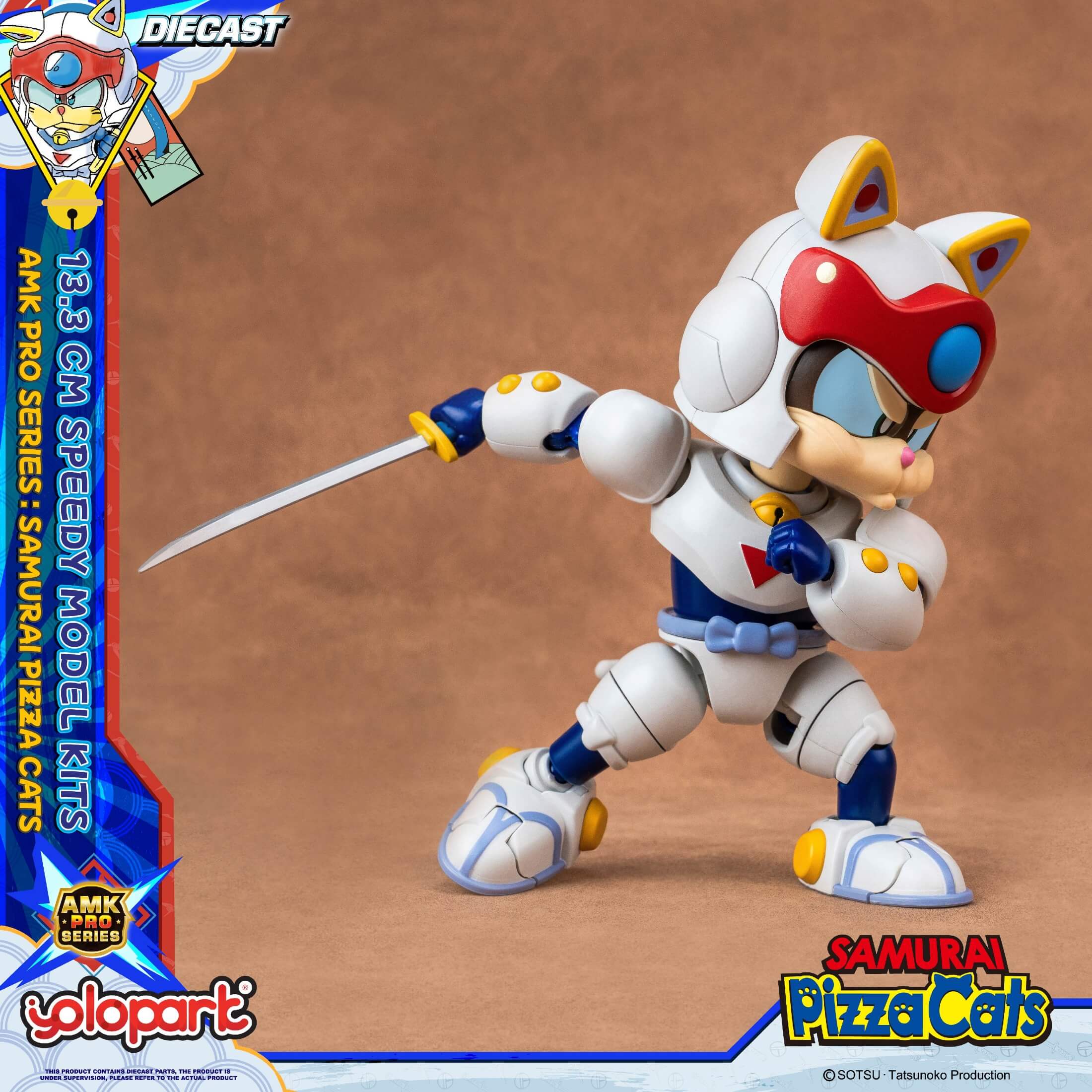 Samurai Pizza Cats - 13.3 cm Speedy Model Kit - AMK PRO Series
