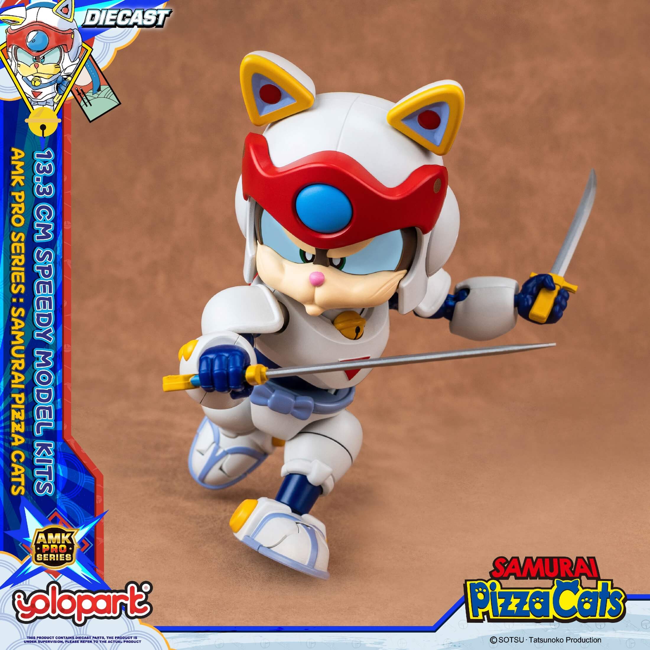 Samurai Pizza Cats - 13.3 cm Speedy Model Kit - AMK PRO Series