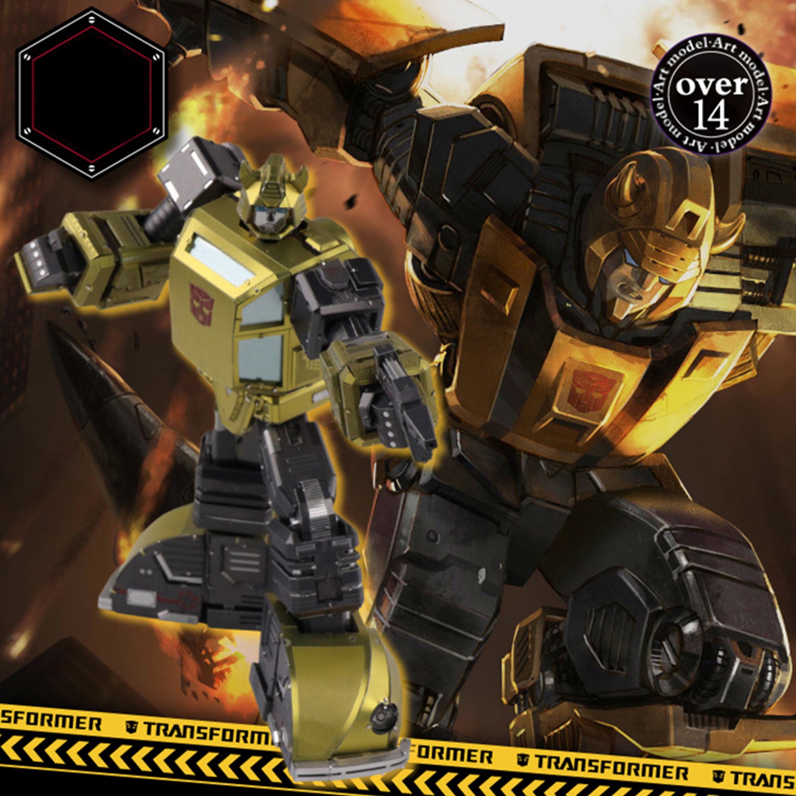 Transformers: Generation 1 - 18cm Bumblebee 3D Metal Puzzle Model Kit - Yolopark