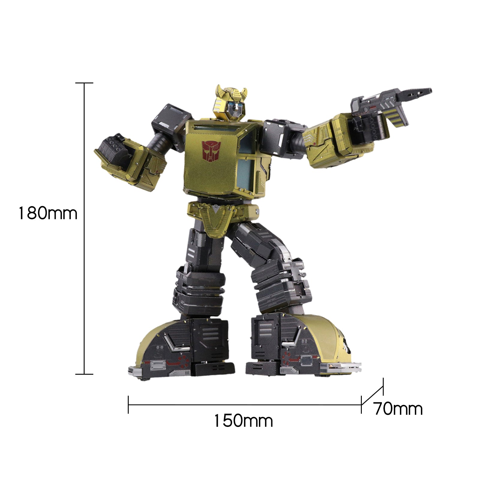 Transformers: Generation 1 - 18cm Bumblebee 3D Metal Puzzle Model Kit - Yolopark