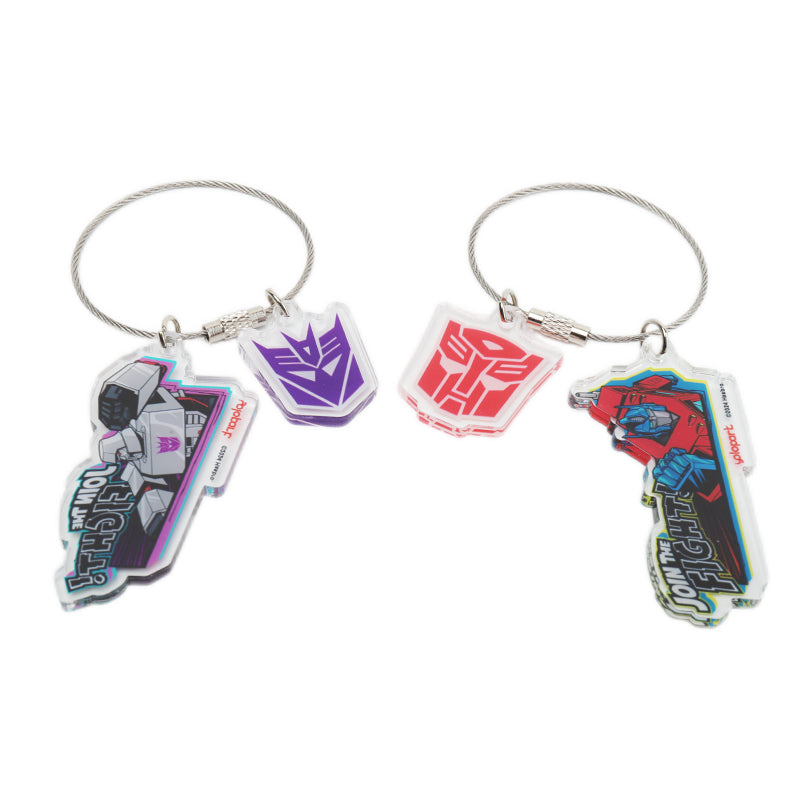 Transformers G1 Acrylic Keychain - Optimus Prime & Megatron