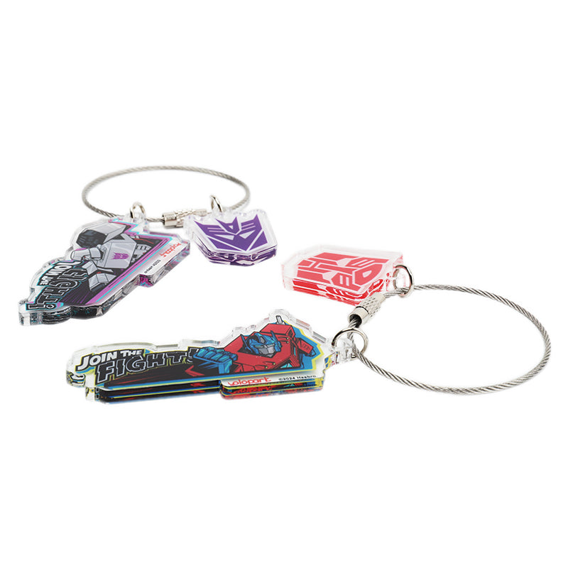 Transformers G1 Acrylic Keychain - Optimus Prime & Megatron