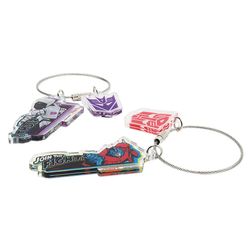 Transformers G1 Acrylic Keychain - Optimus Prime & Megatron