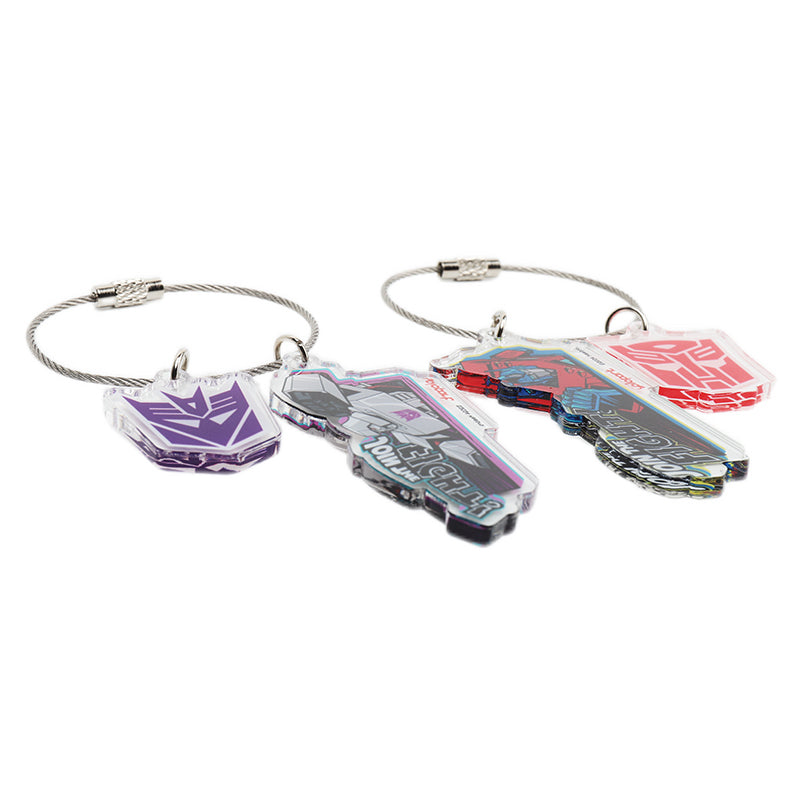 Transformers G1 Acrylic Keychain - Optimus Prime & Megatron