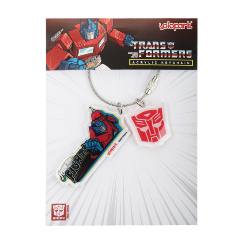 Transformers G1 Acrylic Keychain - Optimus Prime & Megatron