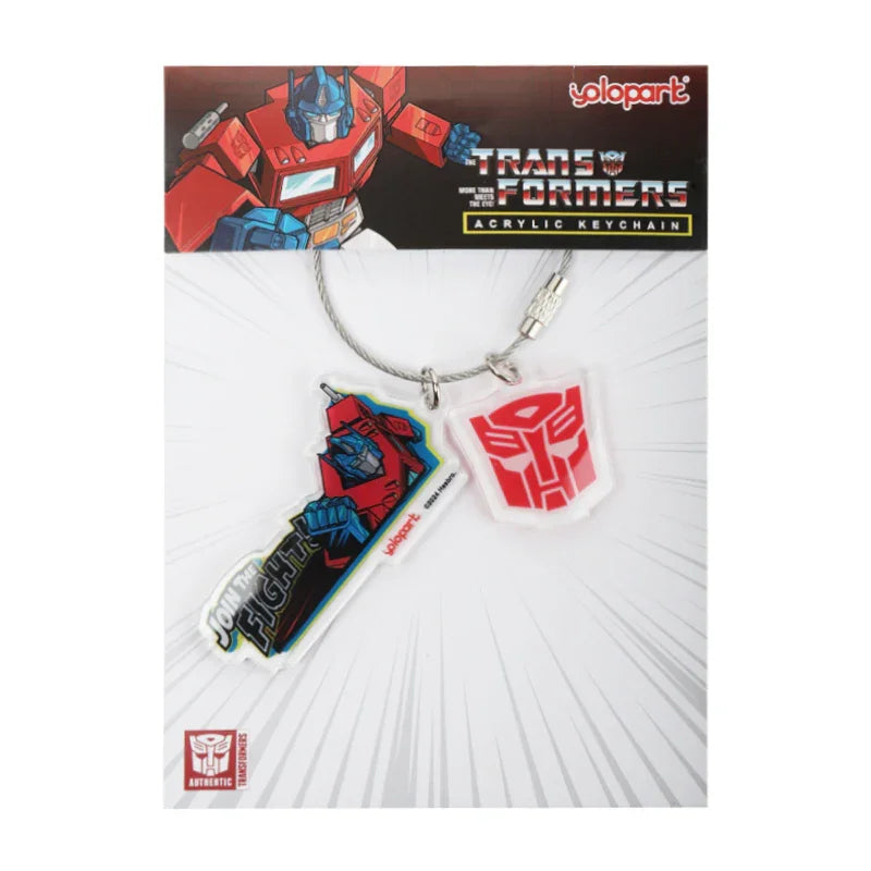 Transformers G1 Acrylic Keychain - Optimus Prime & Megatron