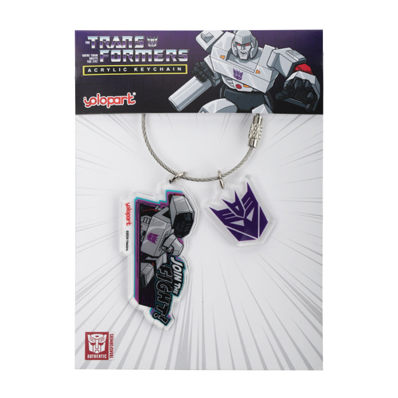 Transformers G1 Acrylic Keychain - Optimus Prime & Megatron
