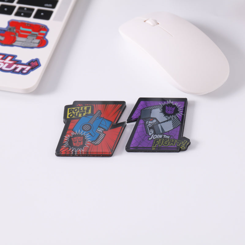 Transformers G1 Optimus Prime & Megatron Acrylic Magnets Set (2pcs)