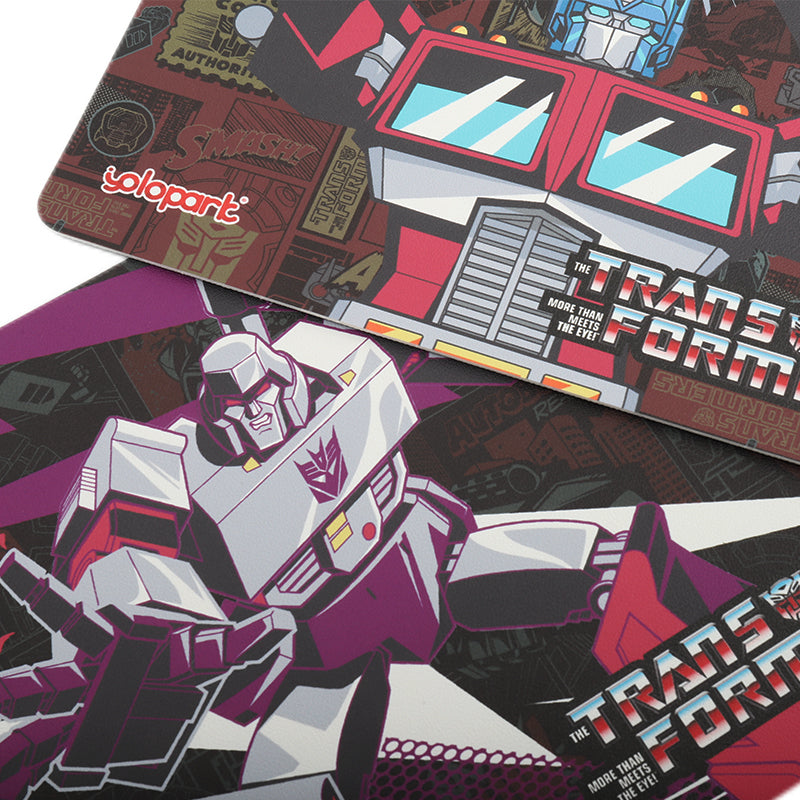 Transformers G1 Mouse Pad - Optimus Prime & Megatron