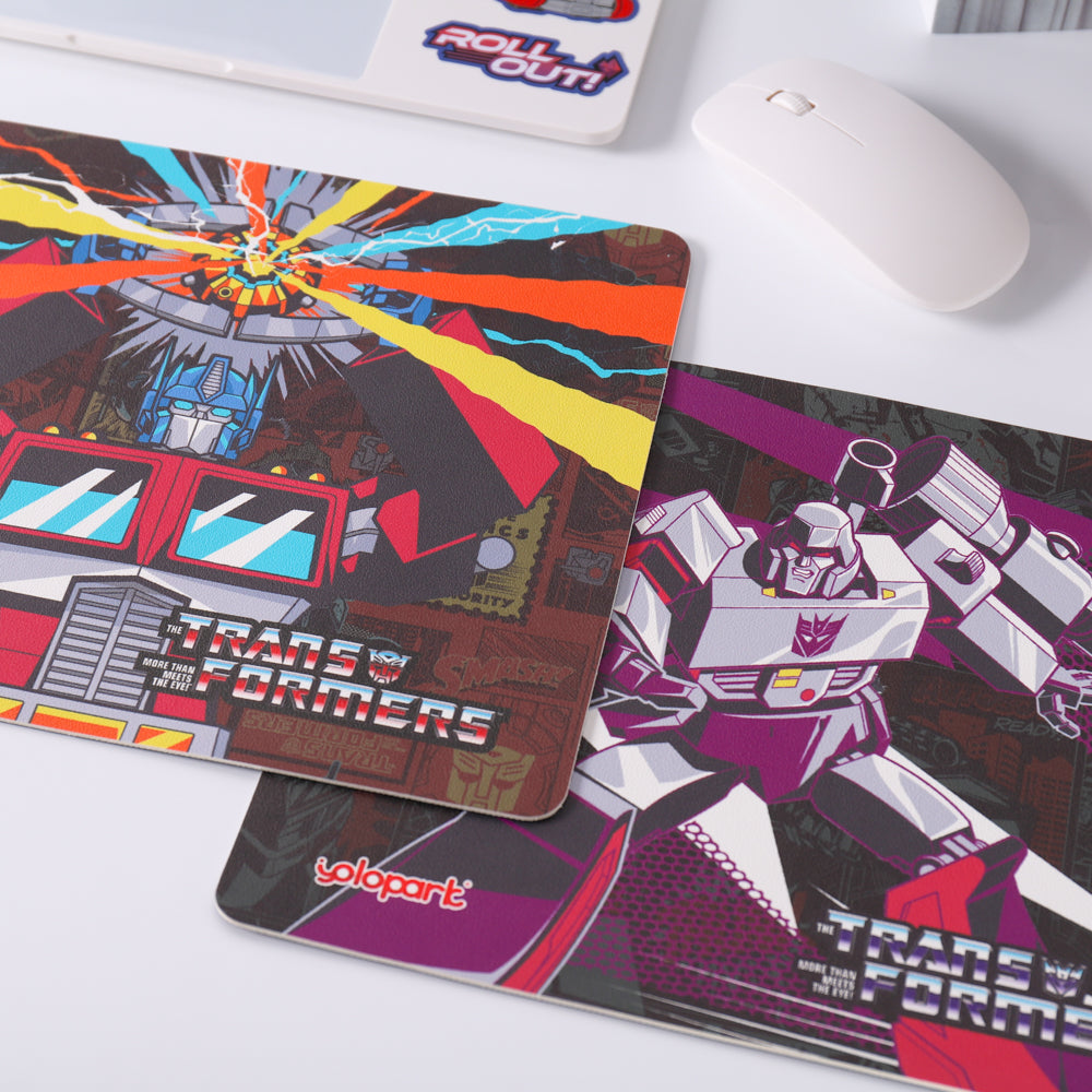 Transformers G1 Mouse Pad - Optimus Prime & Megatron