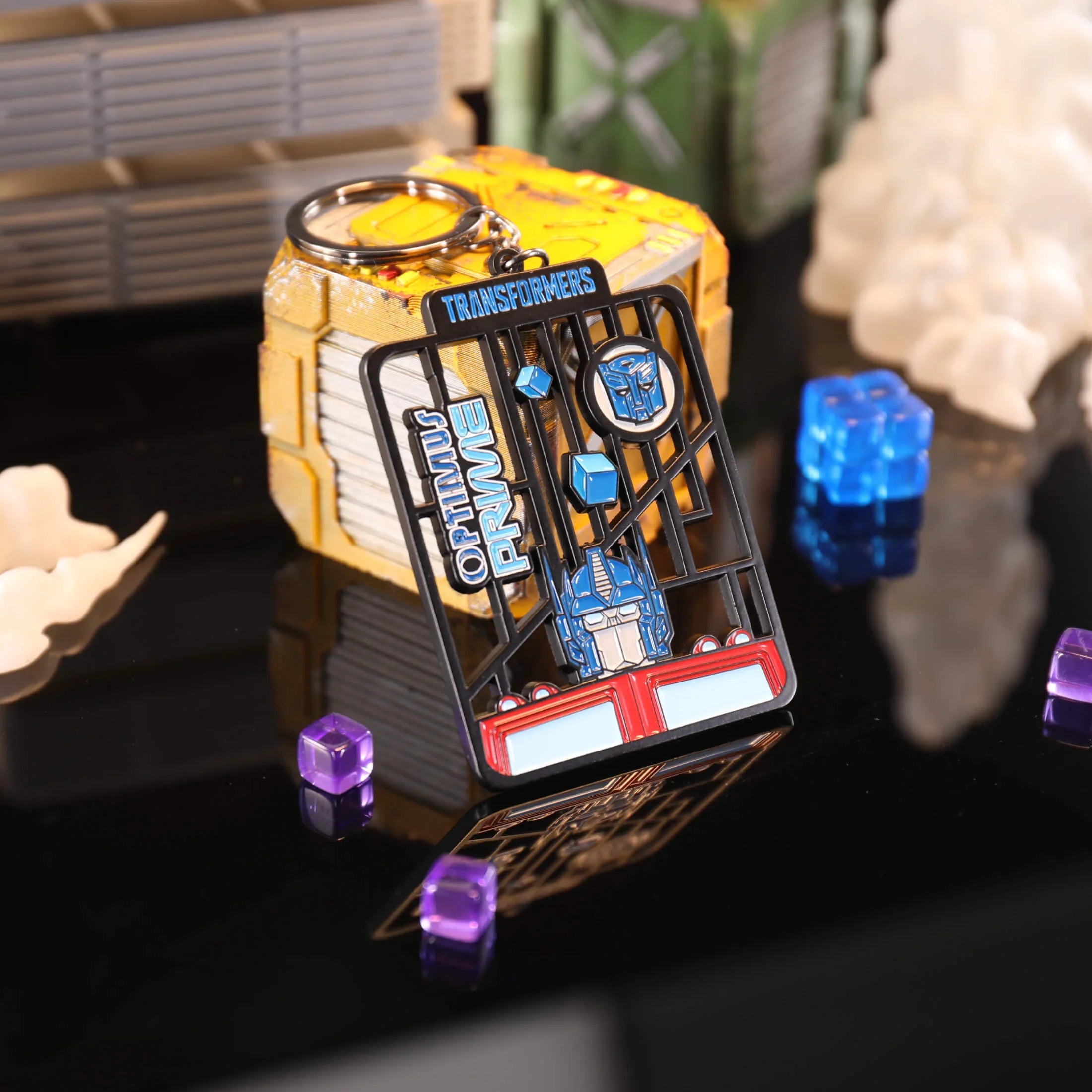 Transformers G1 Optimus Prime and Megatron Metal Keychain