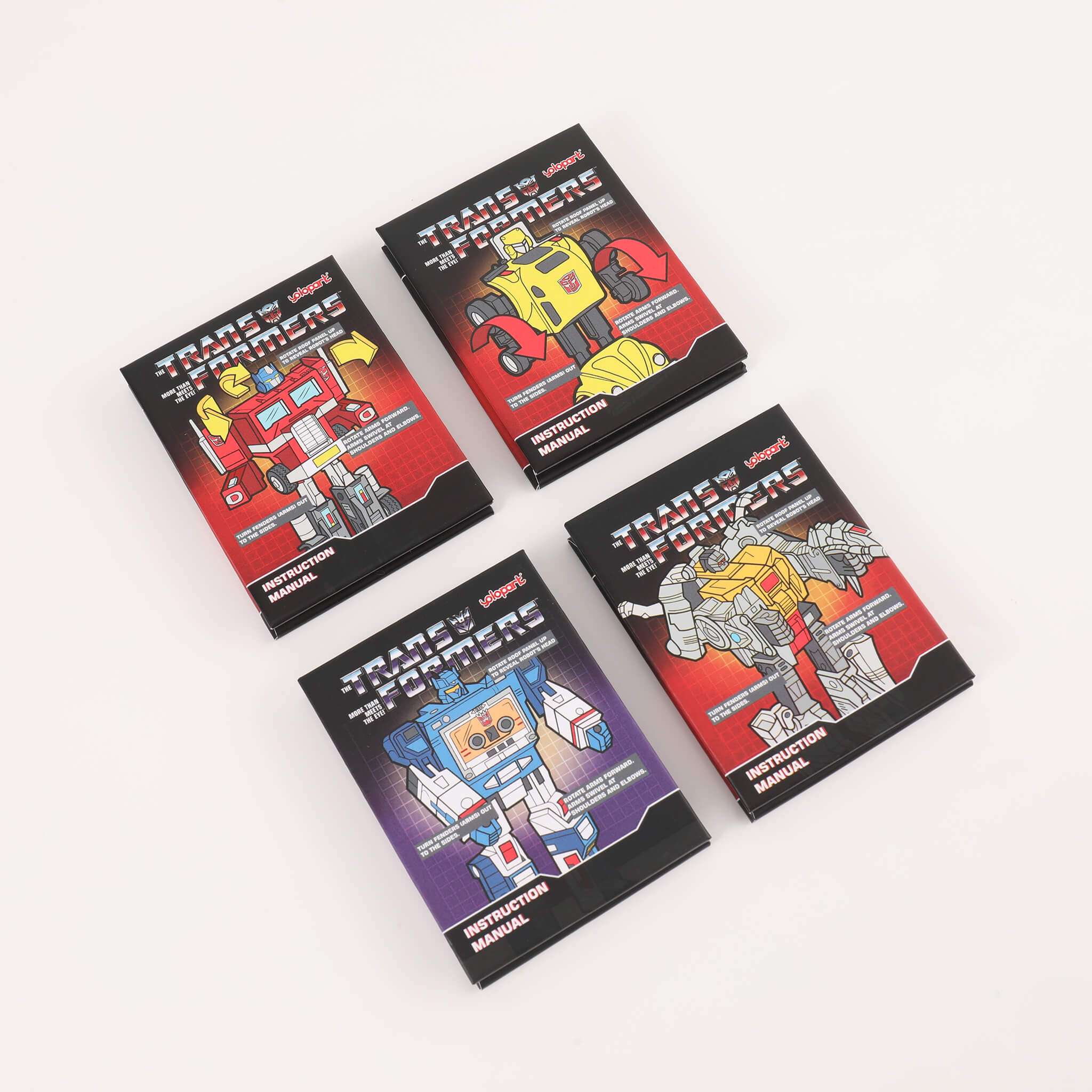 Transformers G1 Character Folding Book Fridge Magnet