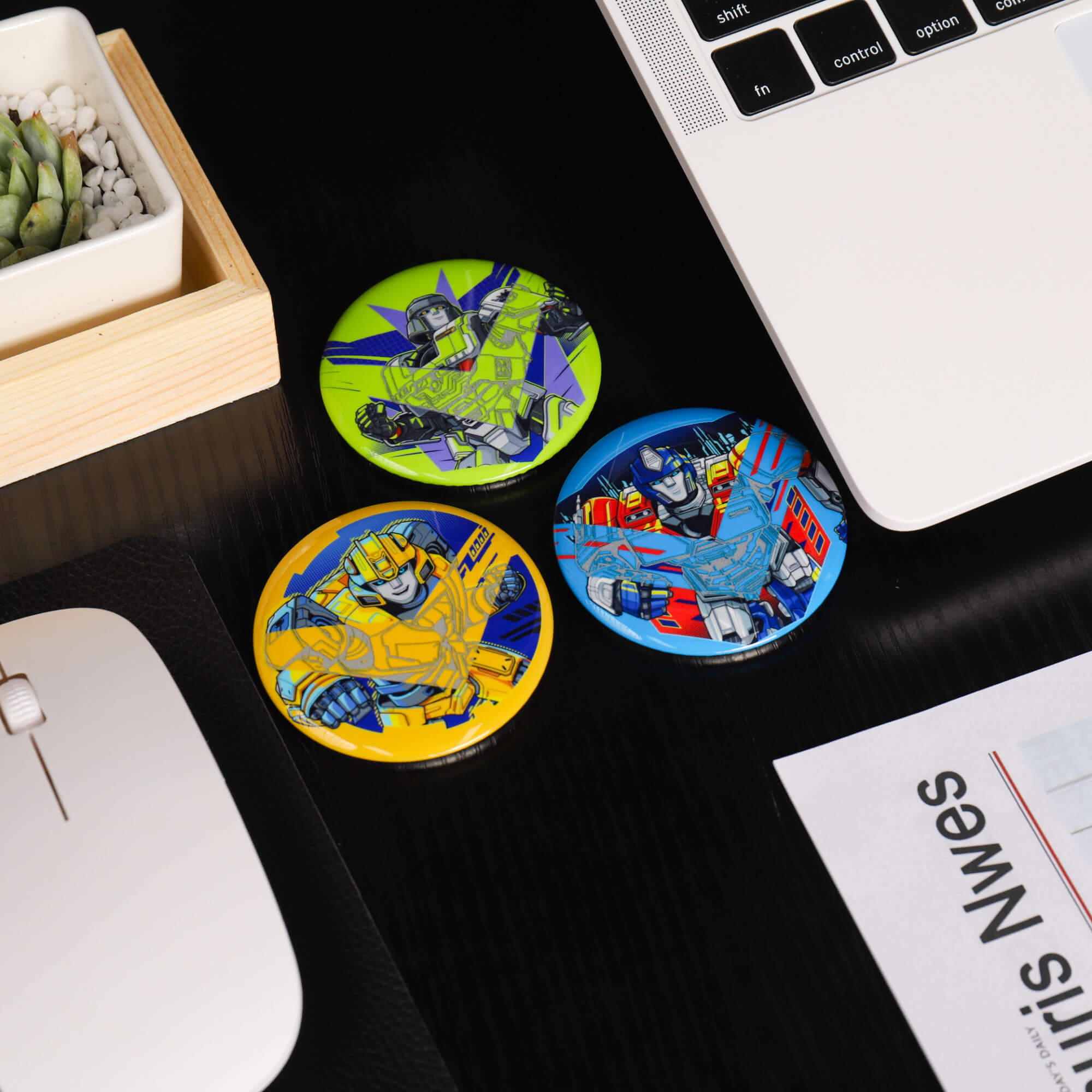 Transformers ONE Reflective Pinback Button Set