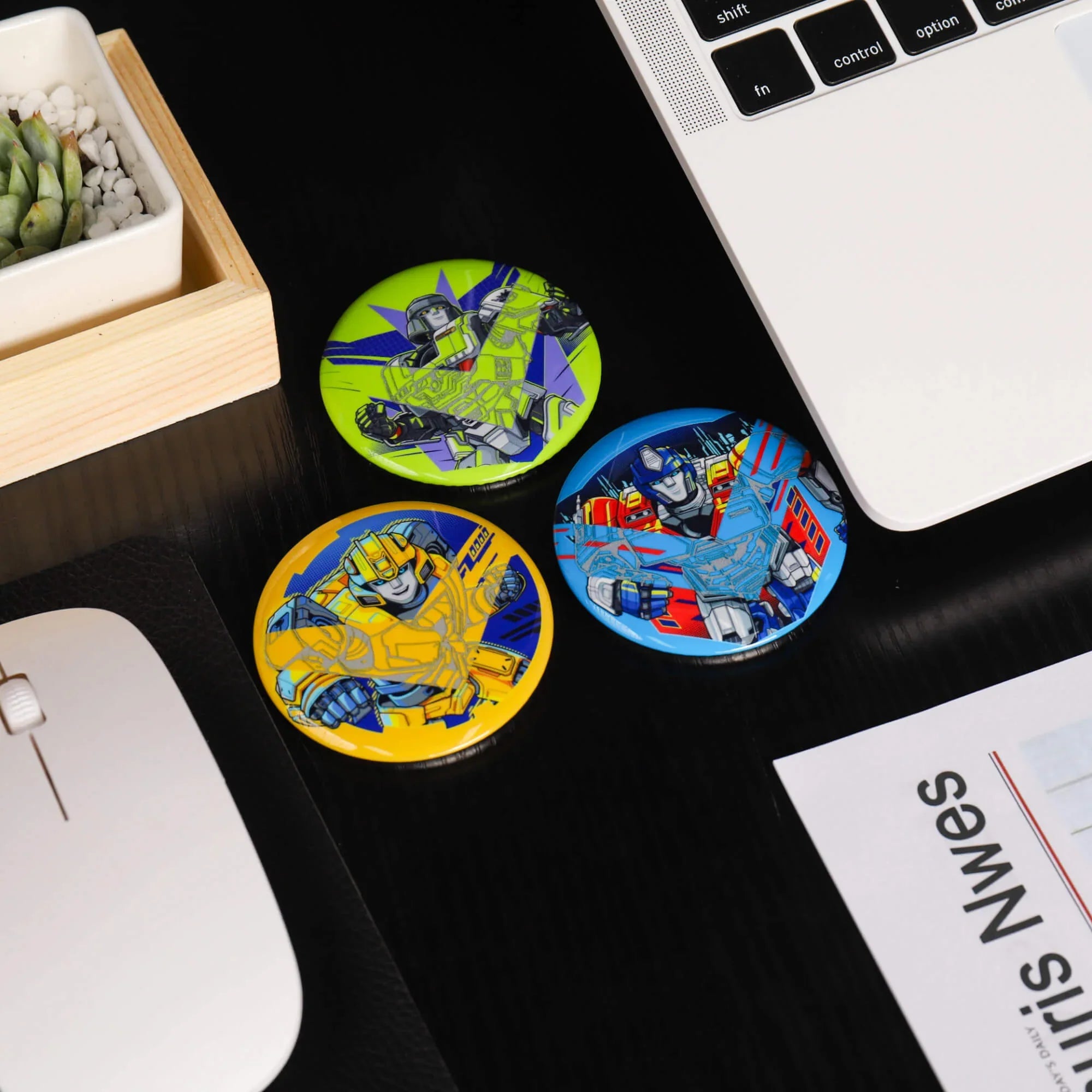 Transformers ONE Reflective Pinback Button Set