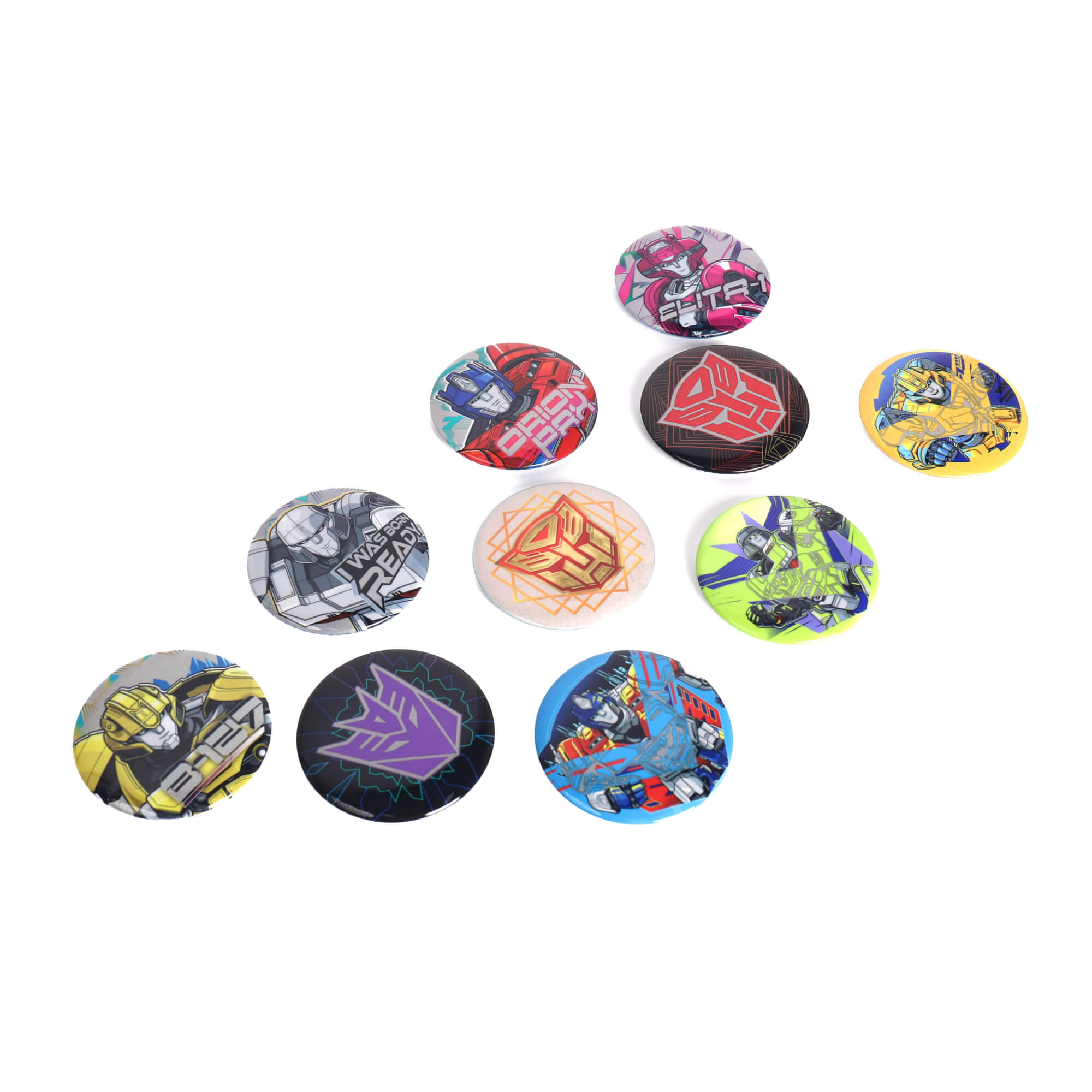 Transformers ONE Reflective Pinback Button Set