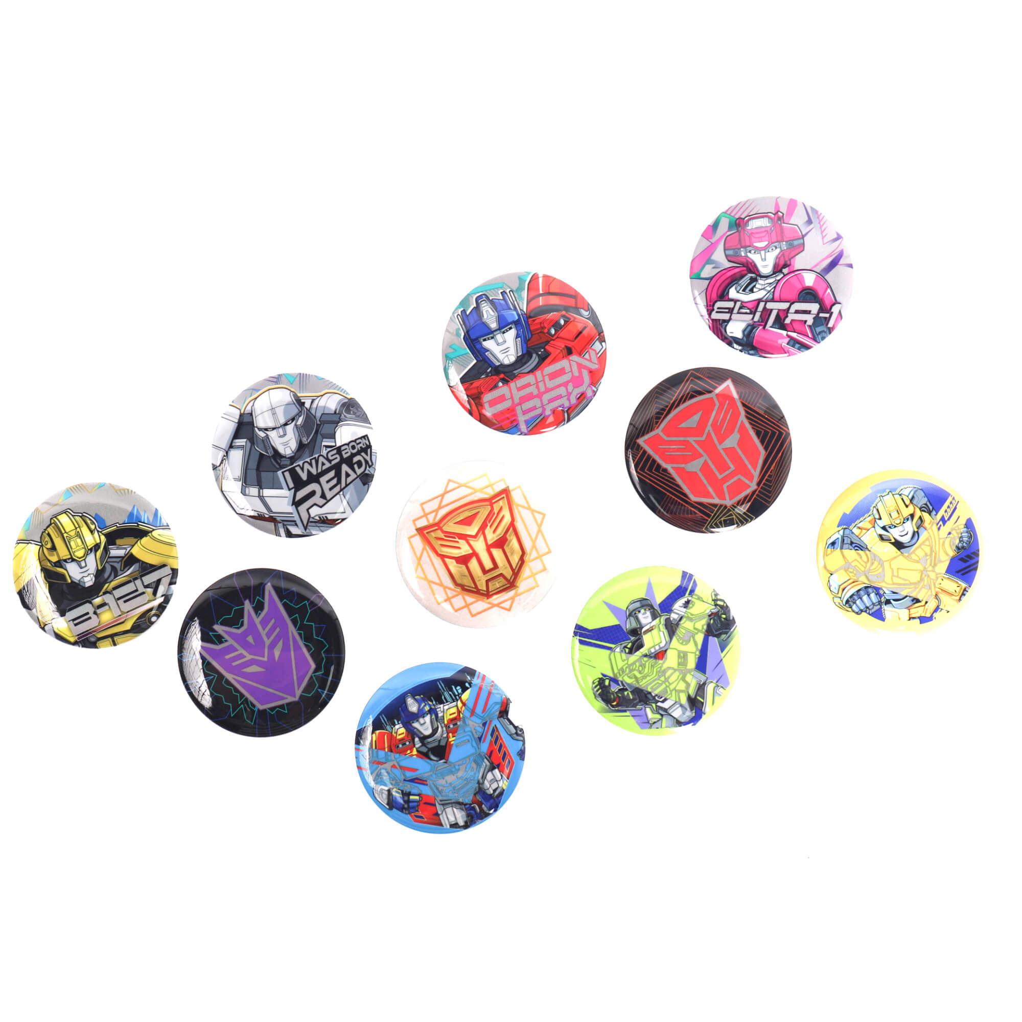Transformers ONE Reflective Pinback Button Set