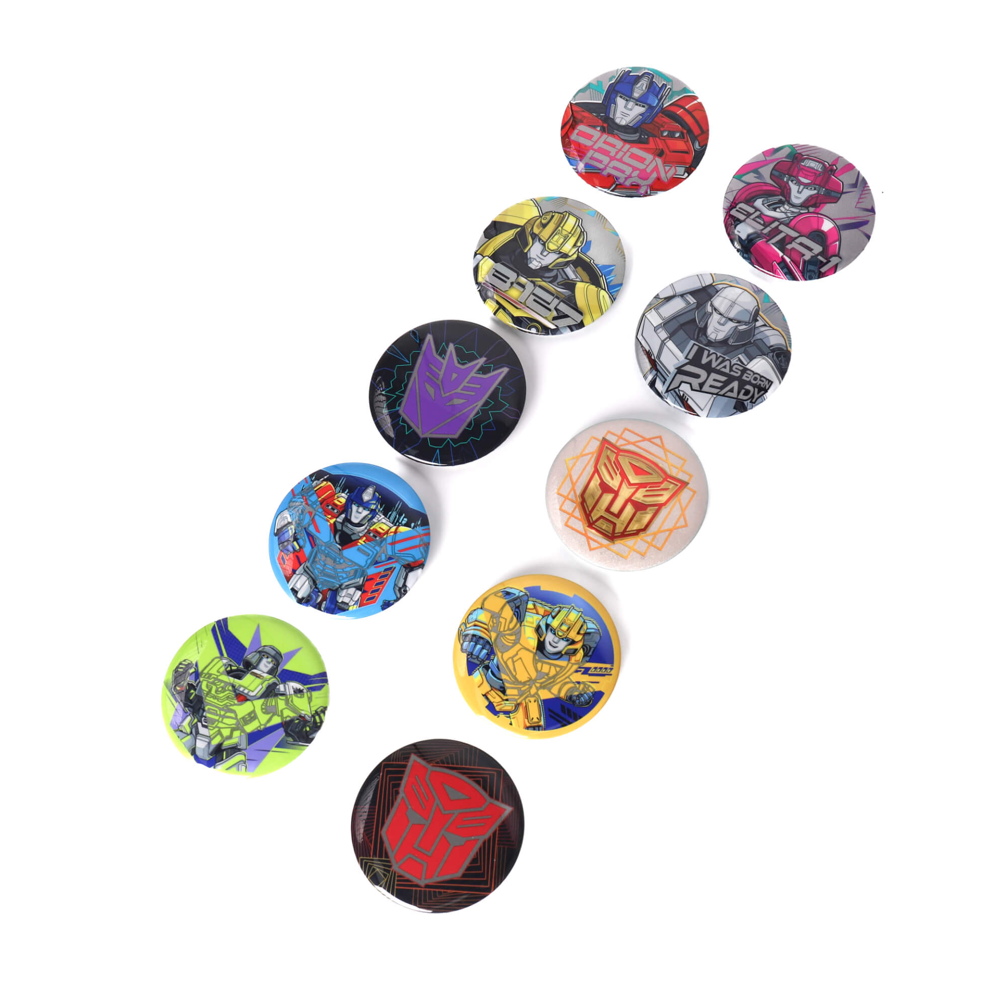 Transformers ONE Reflective Pinback Button Set