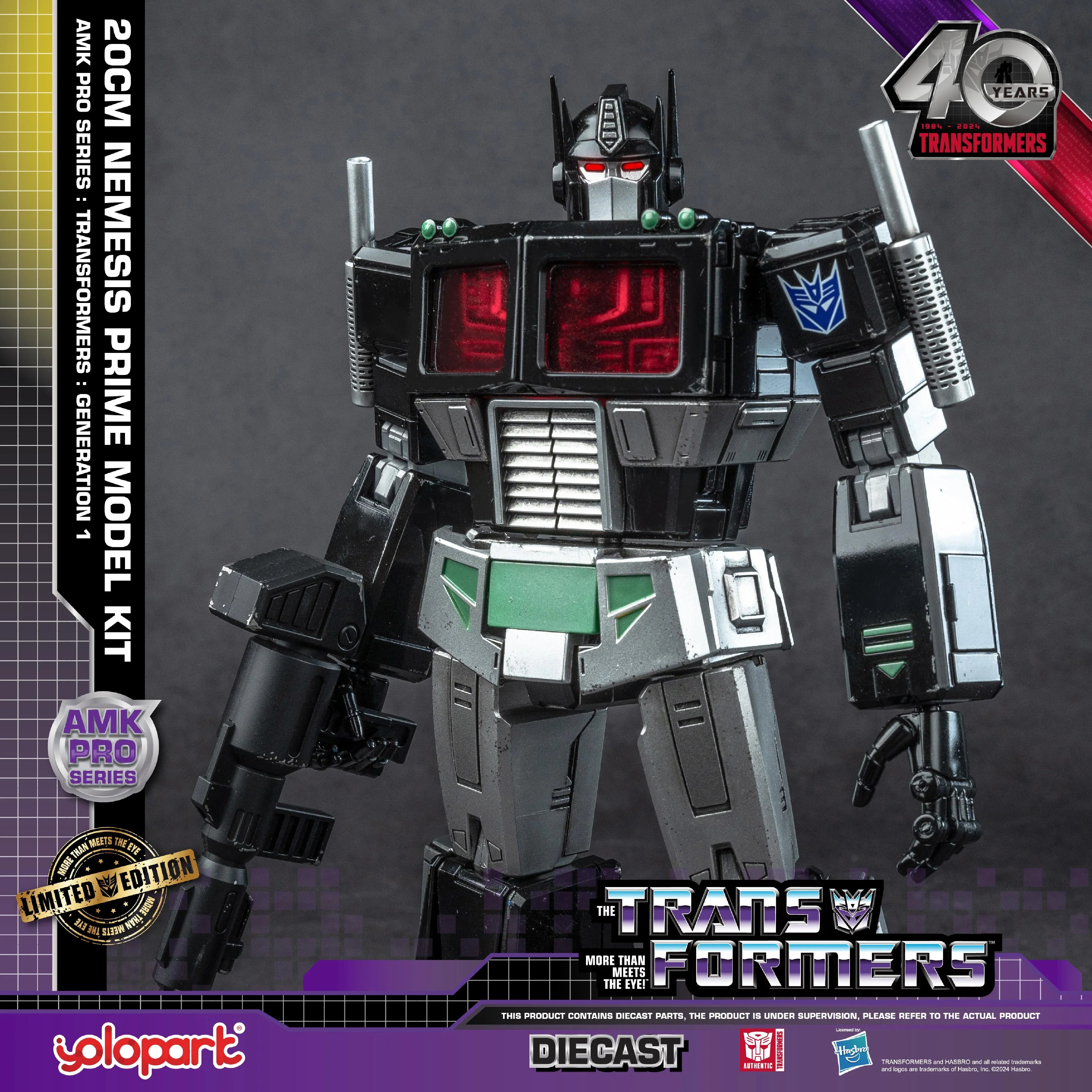Transformers: Generation 1 - 20cm Nemesis Prime Model Kit - AMK PRO Series