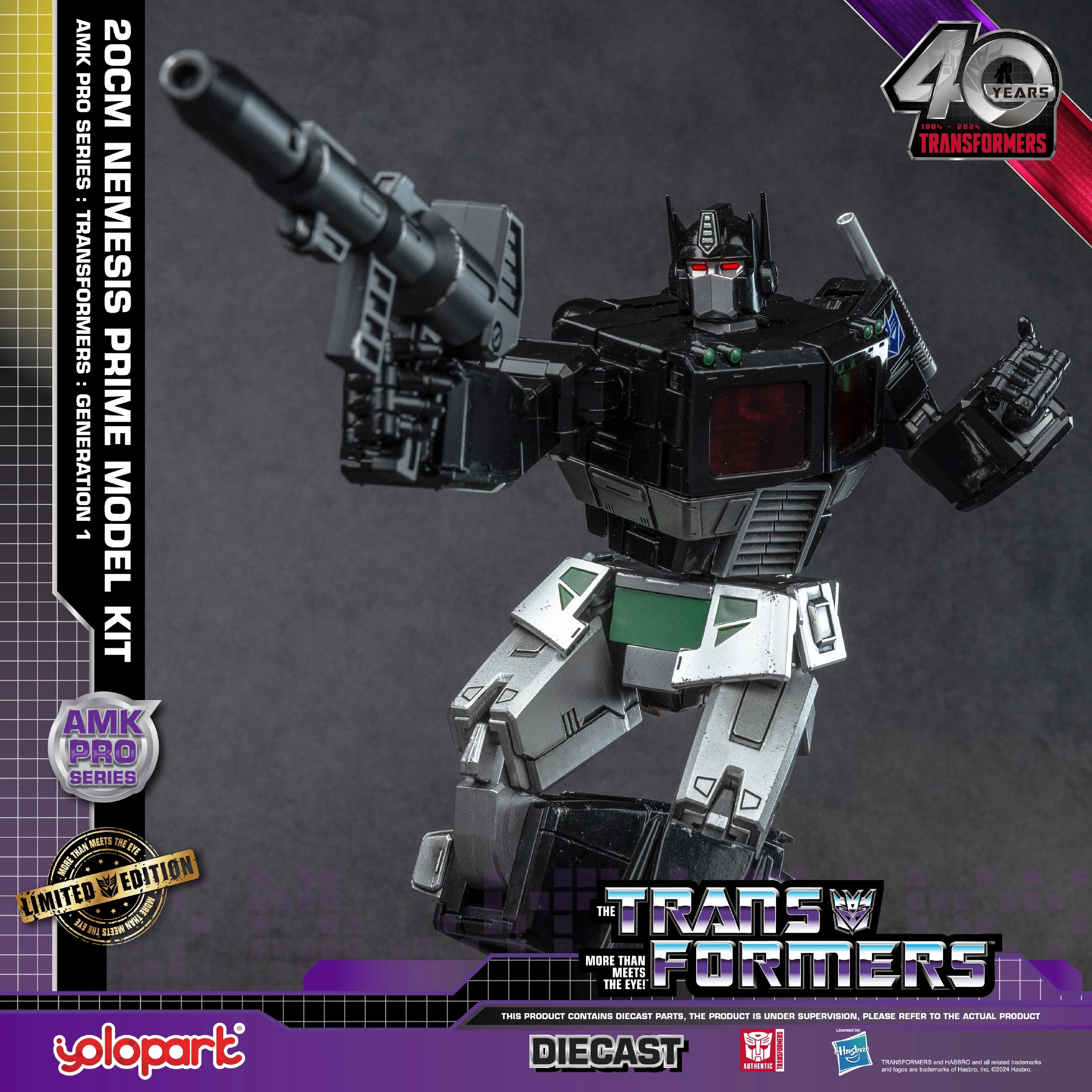 Transformers: Generation 1 - 20cm Nemesis Prime Model Kit - AMK PRO Series