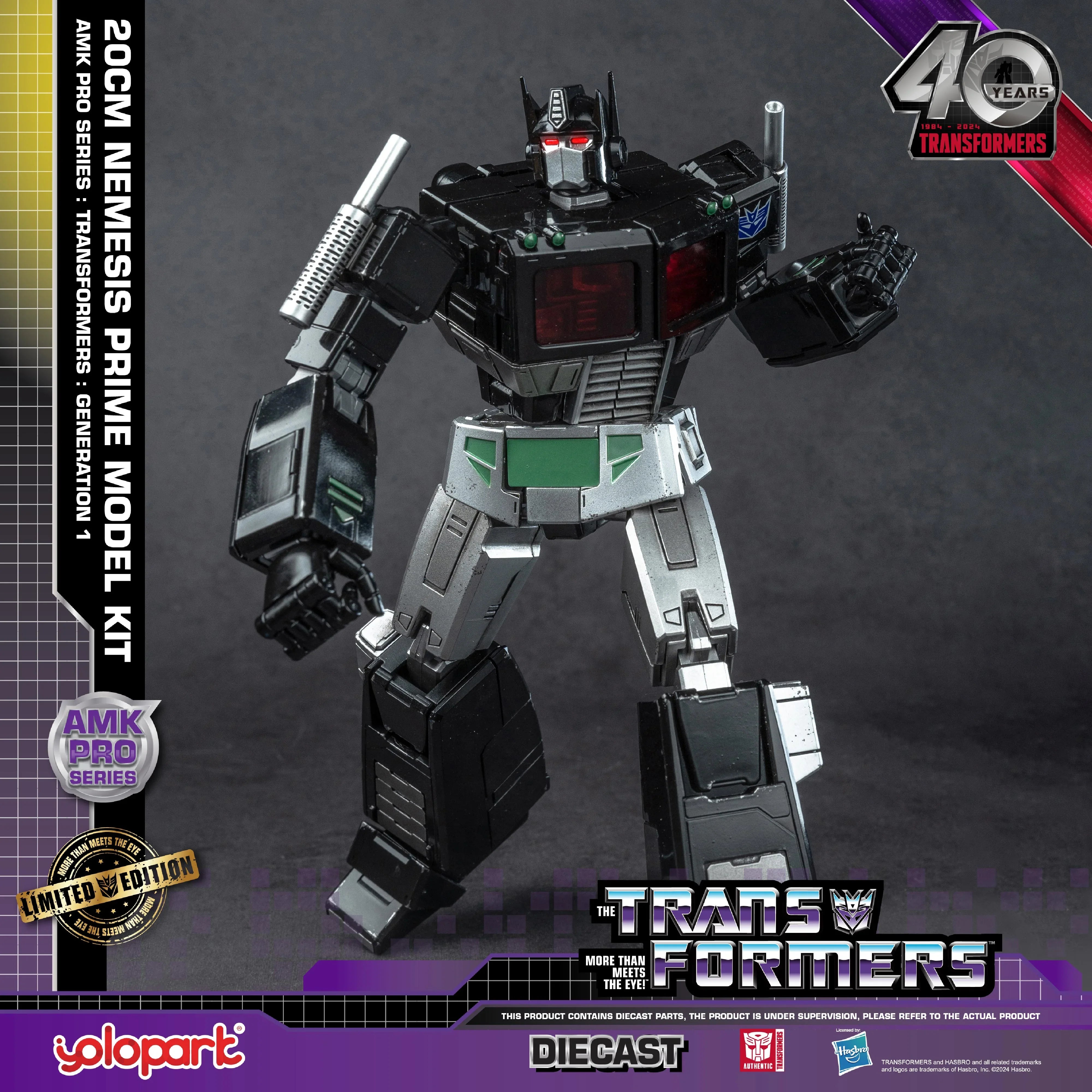 Transformers: Generation 1 - 20cm Nemesis Prime Model Kit - AMK PRO Series