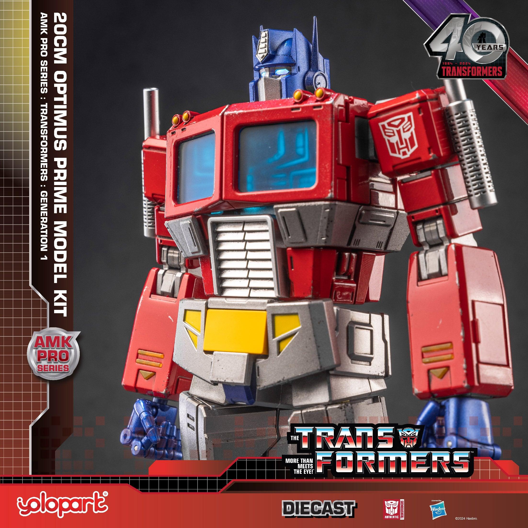 Yolopark AMK PRO Series G1 Optimus Prime Model Kit – 1:10 Scale, 8" Articulated Action Figure