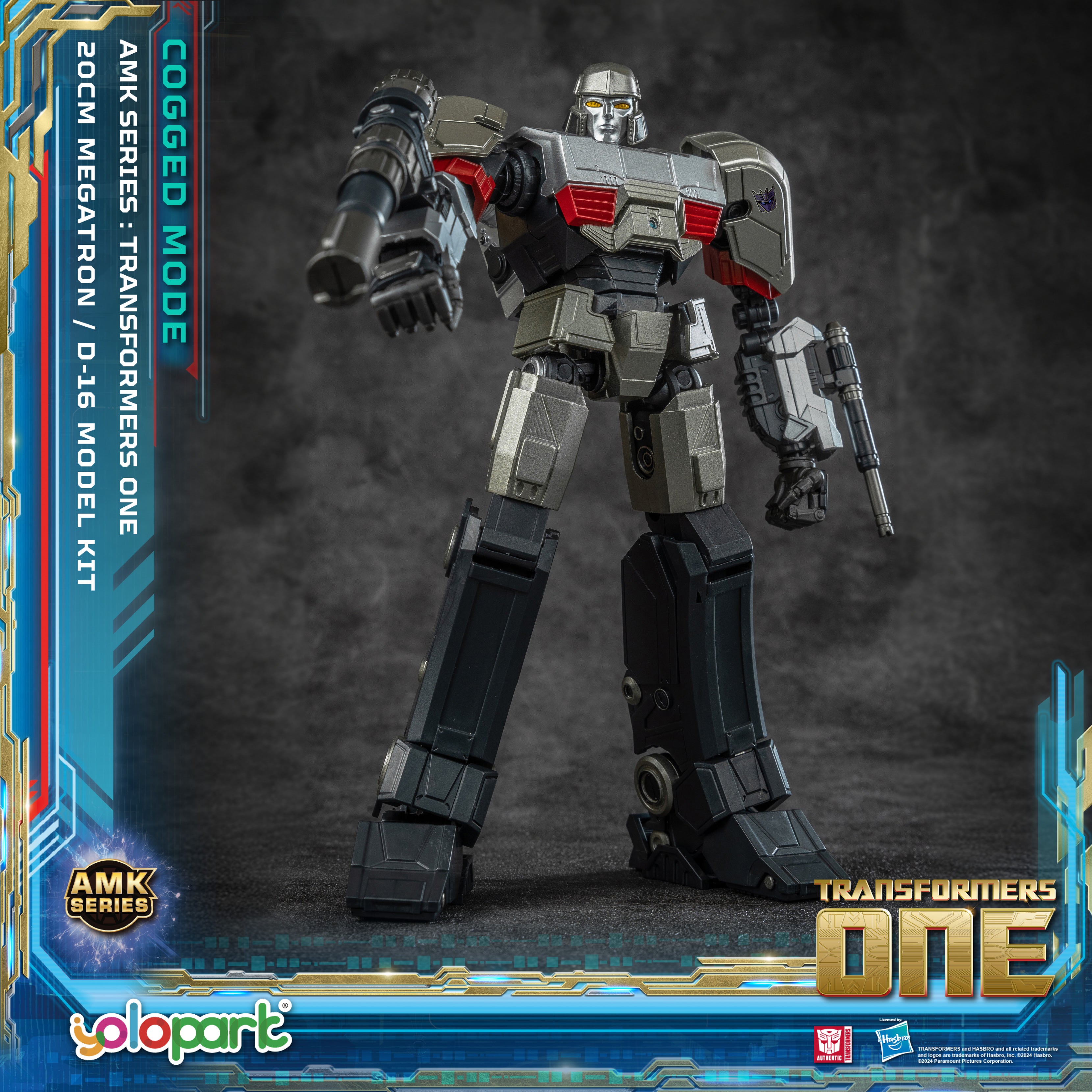 Transformers ONE - 20cm D-16 [Megatron] Cogged Mode Model Kit - AMK Series - Yolopark