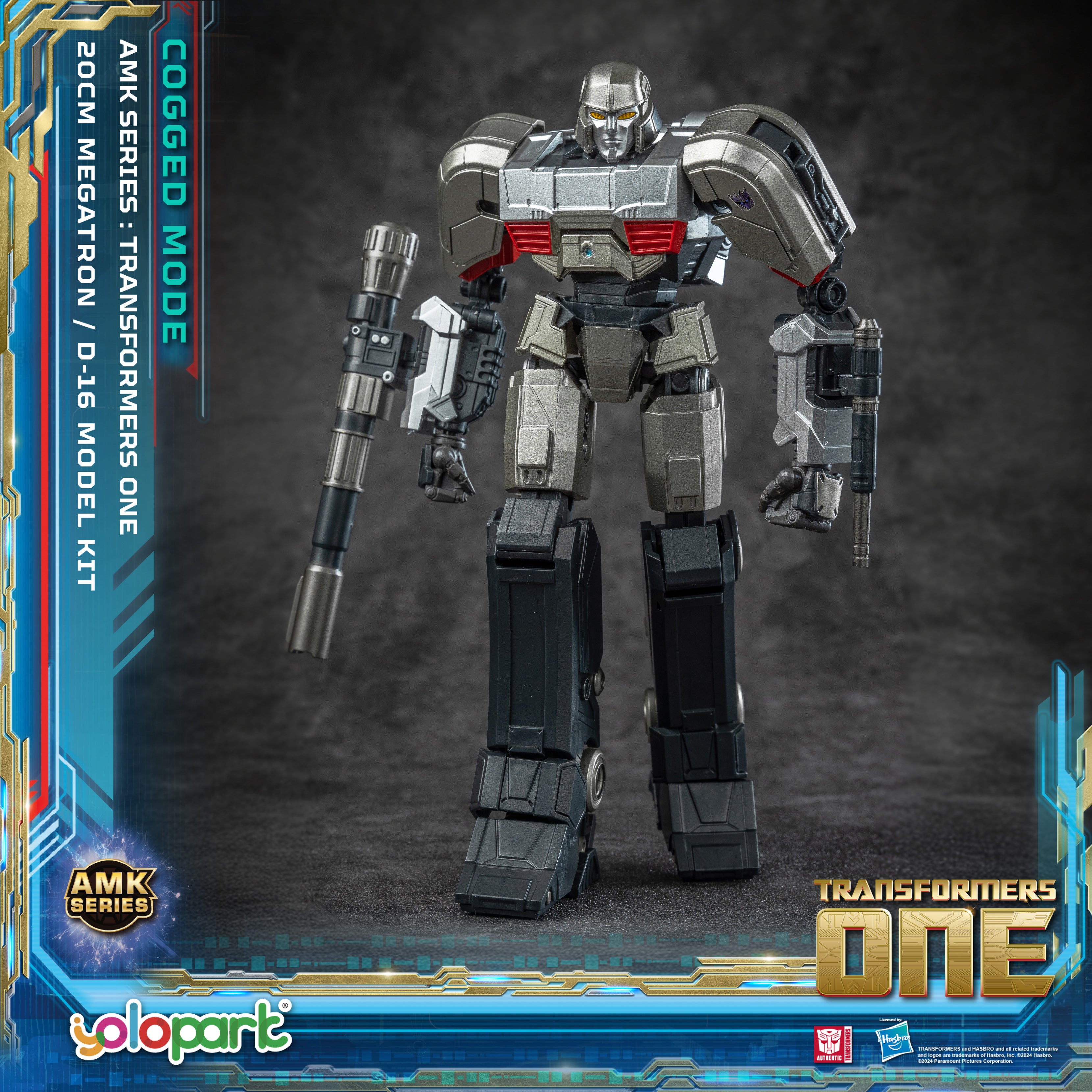 Transformers ONE - 20cm D-16 [Megatron] Cogged Mode Model Kit - AMK Series - Yolopark