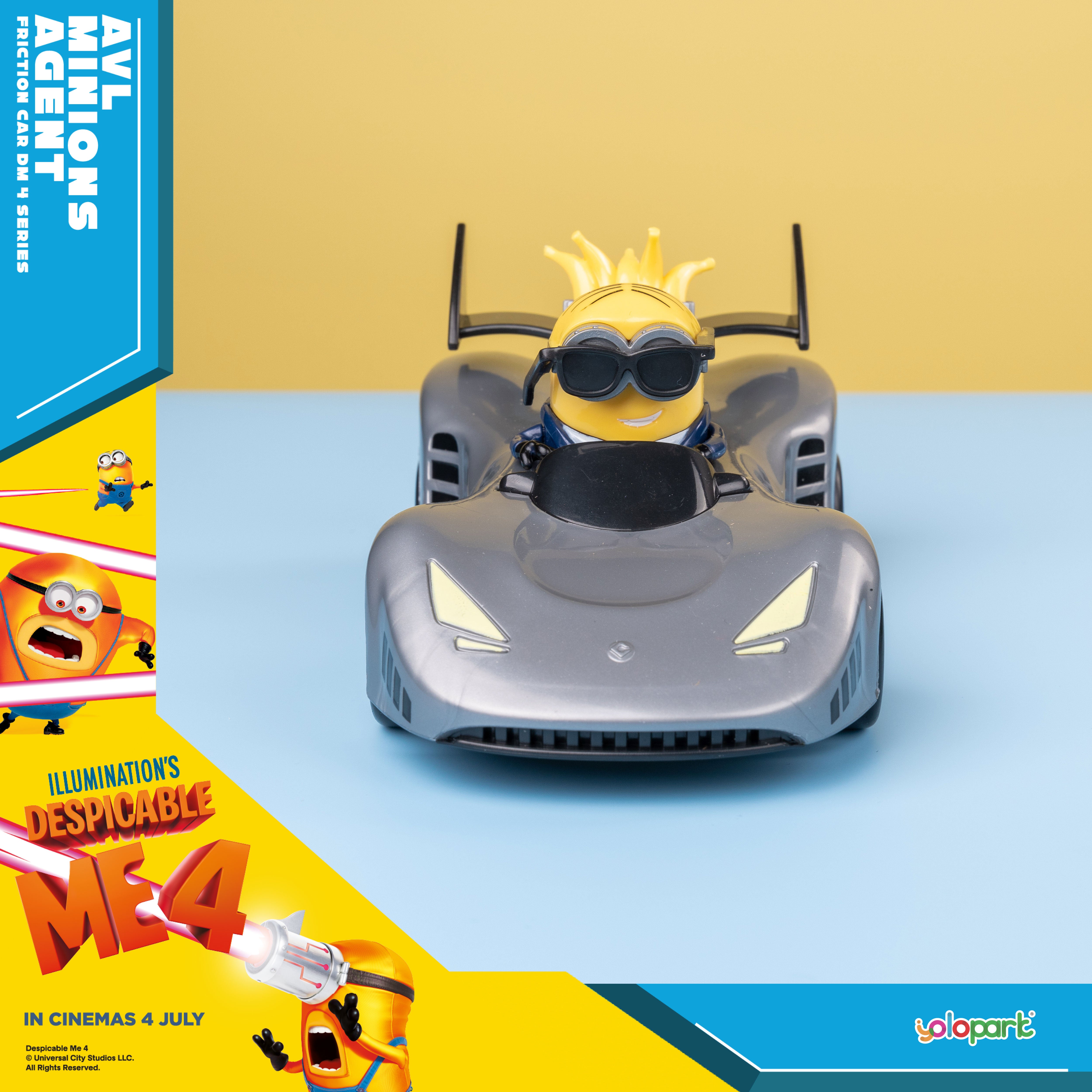 Despicable Me 4 - AVL Minions Agent - Friction Car - Yolopark