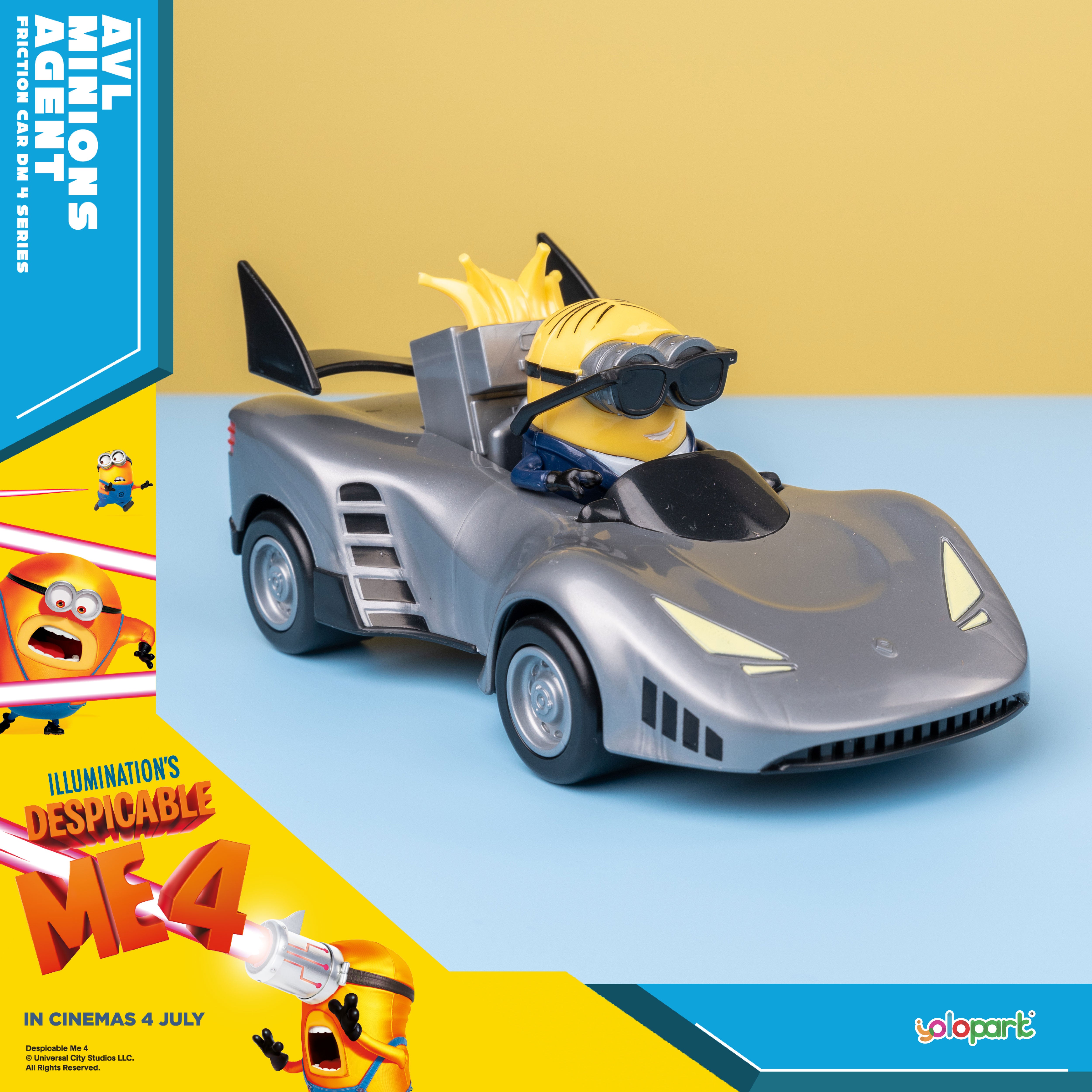 Despicable Me 4 - AVL Minions Agent - Friction Car - Yolopark