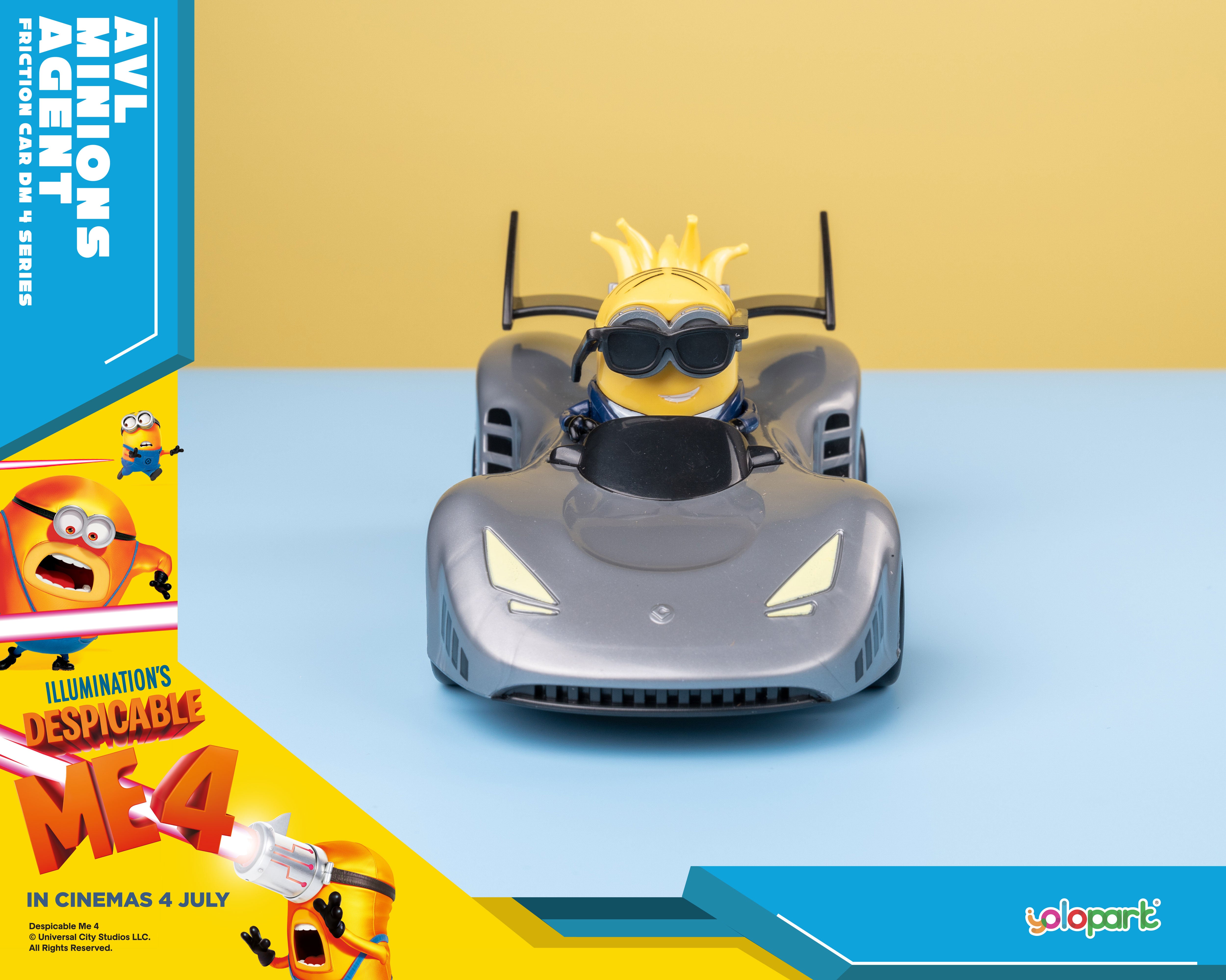 Despicable Me 4 - AVL Minions Agent - Friction Car - Yolopark