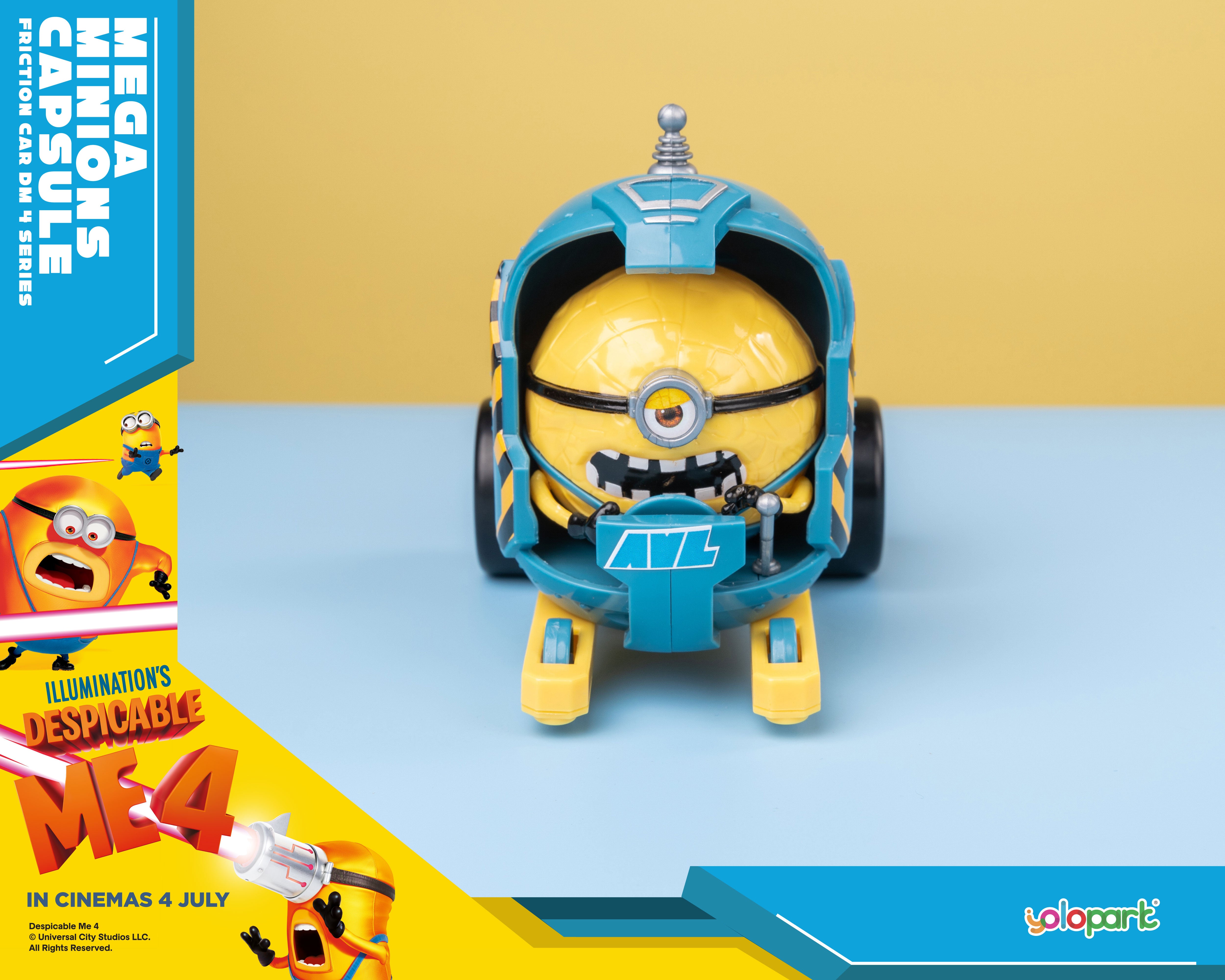 Despicable Me 4 - Mega Minions Capsule - Friction Car - Yolopark