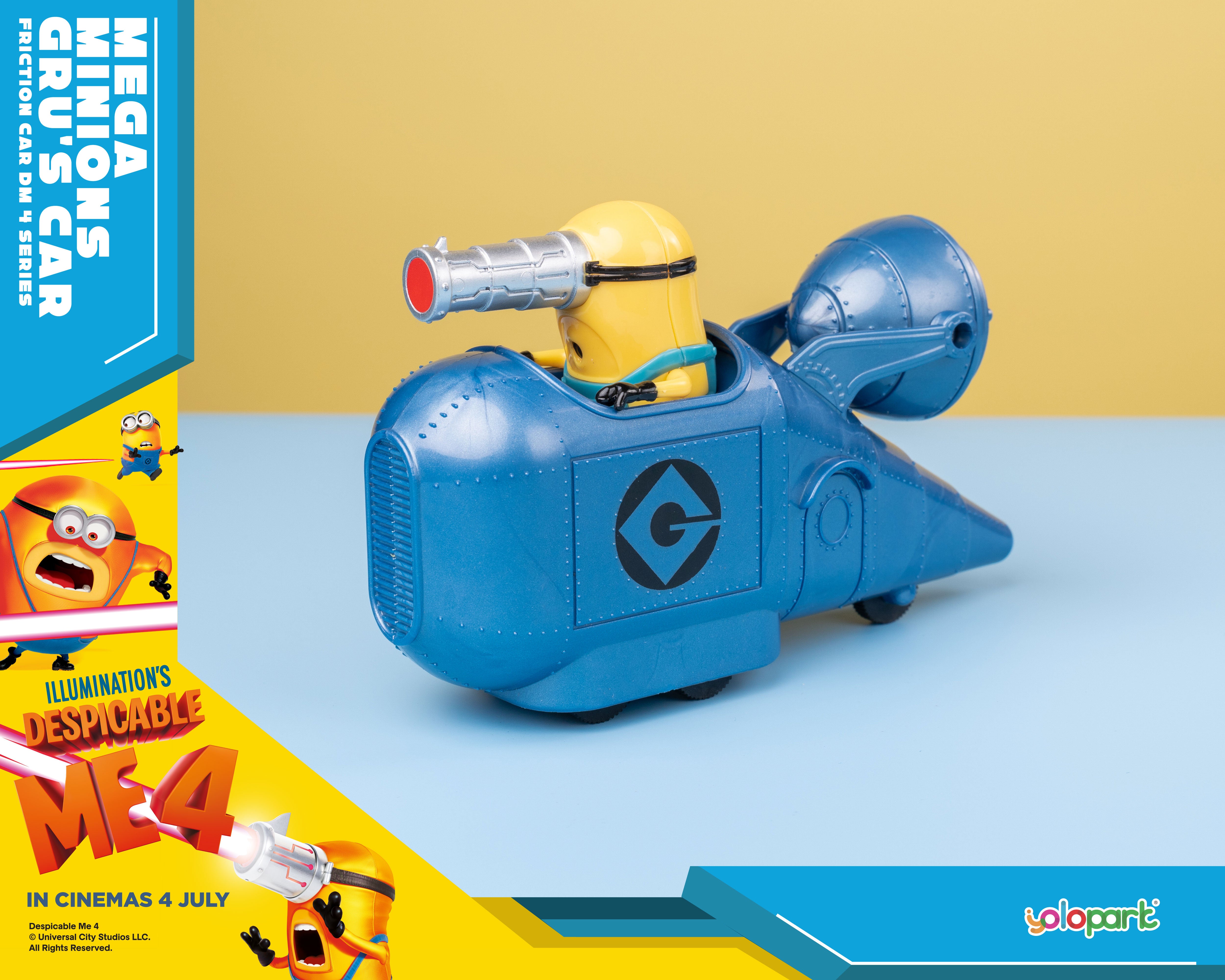 Despicable Me 4 - Mega Minions Gru's car - Friction Car - Yolopark