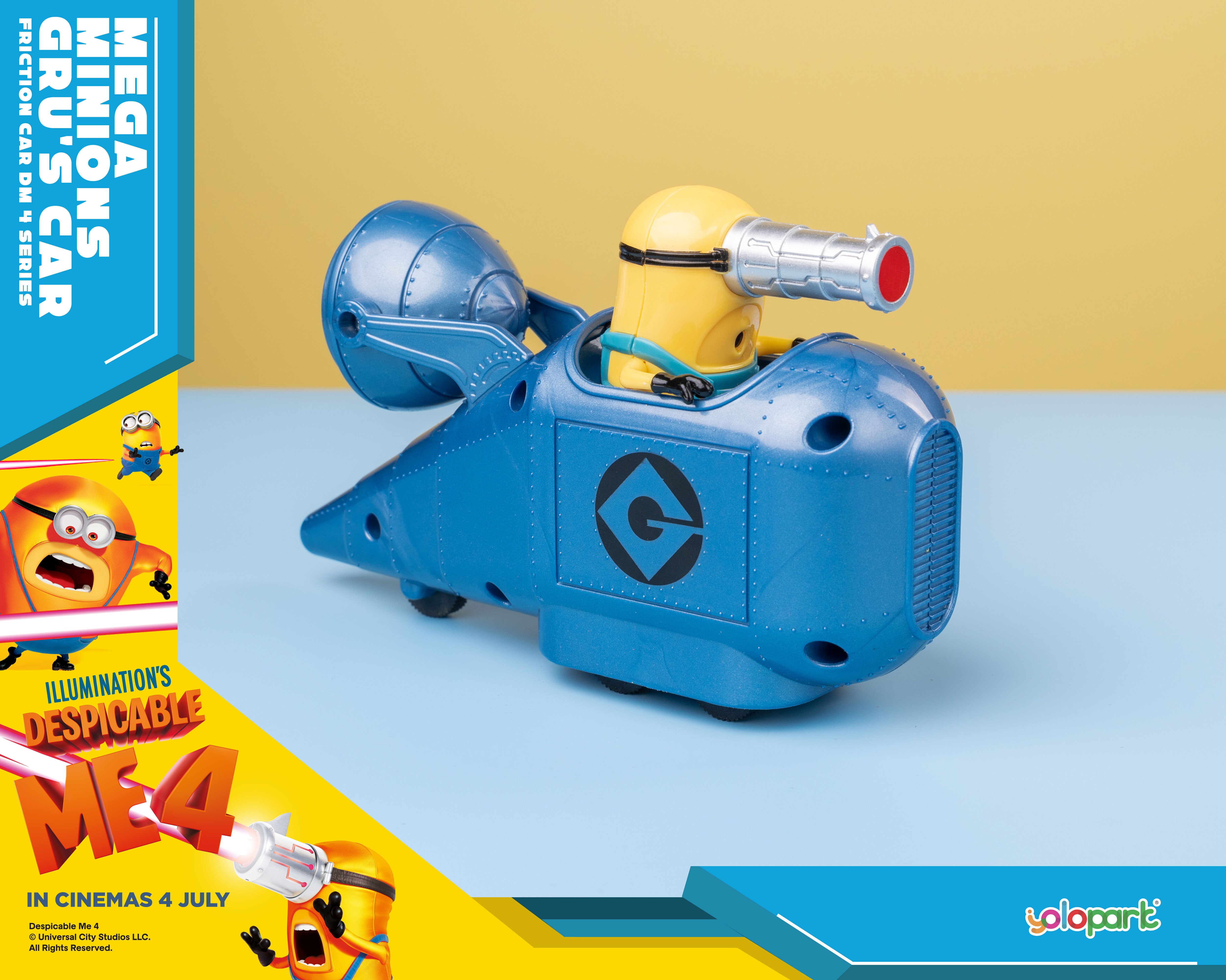 Despicable Me 4 - Mega Minions Gru's car - Friction Car - Yolopark