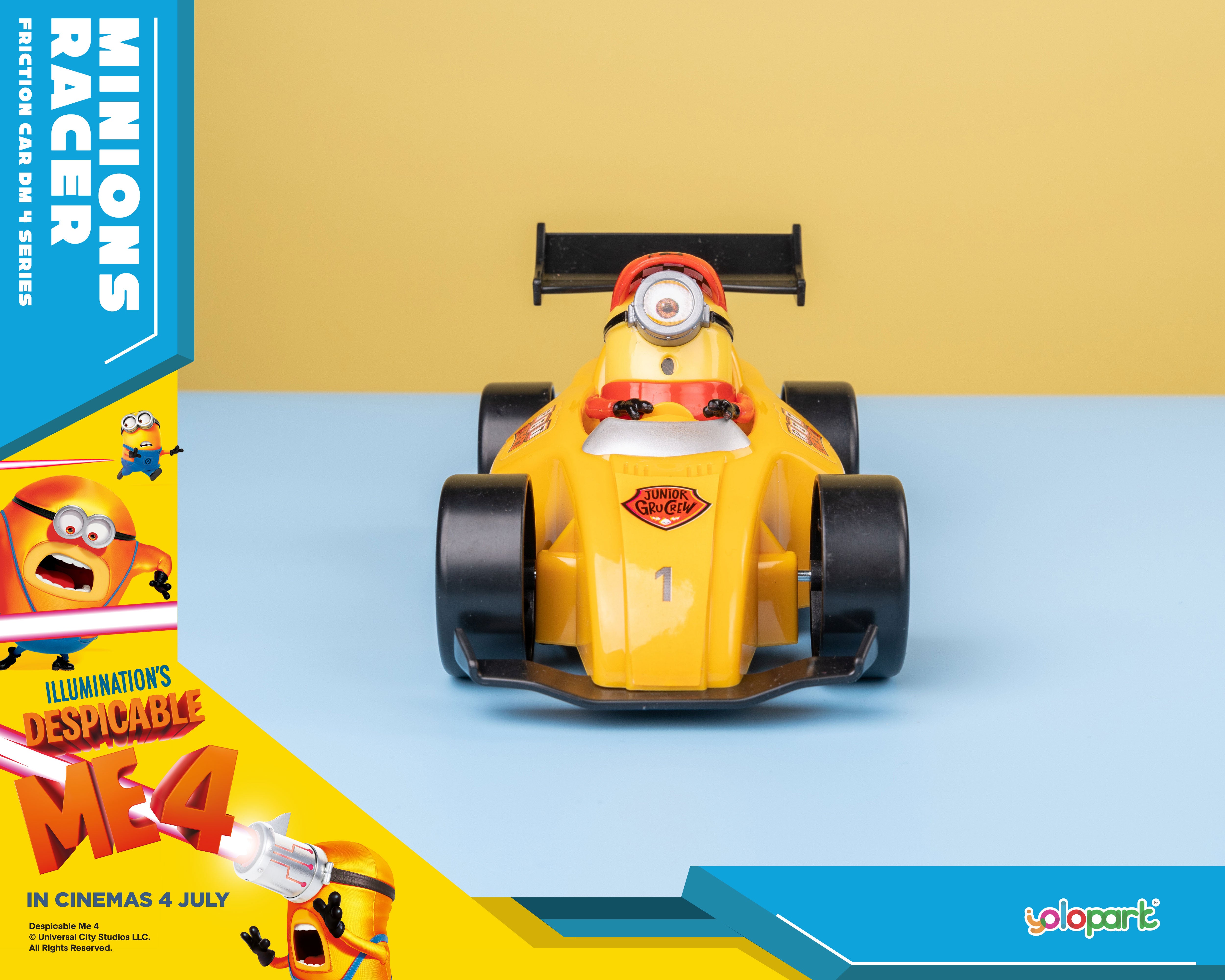 Despicable Me 4 - Minions Racer - Friction Car - Yolopark