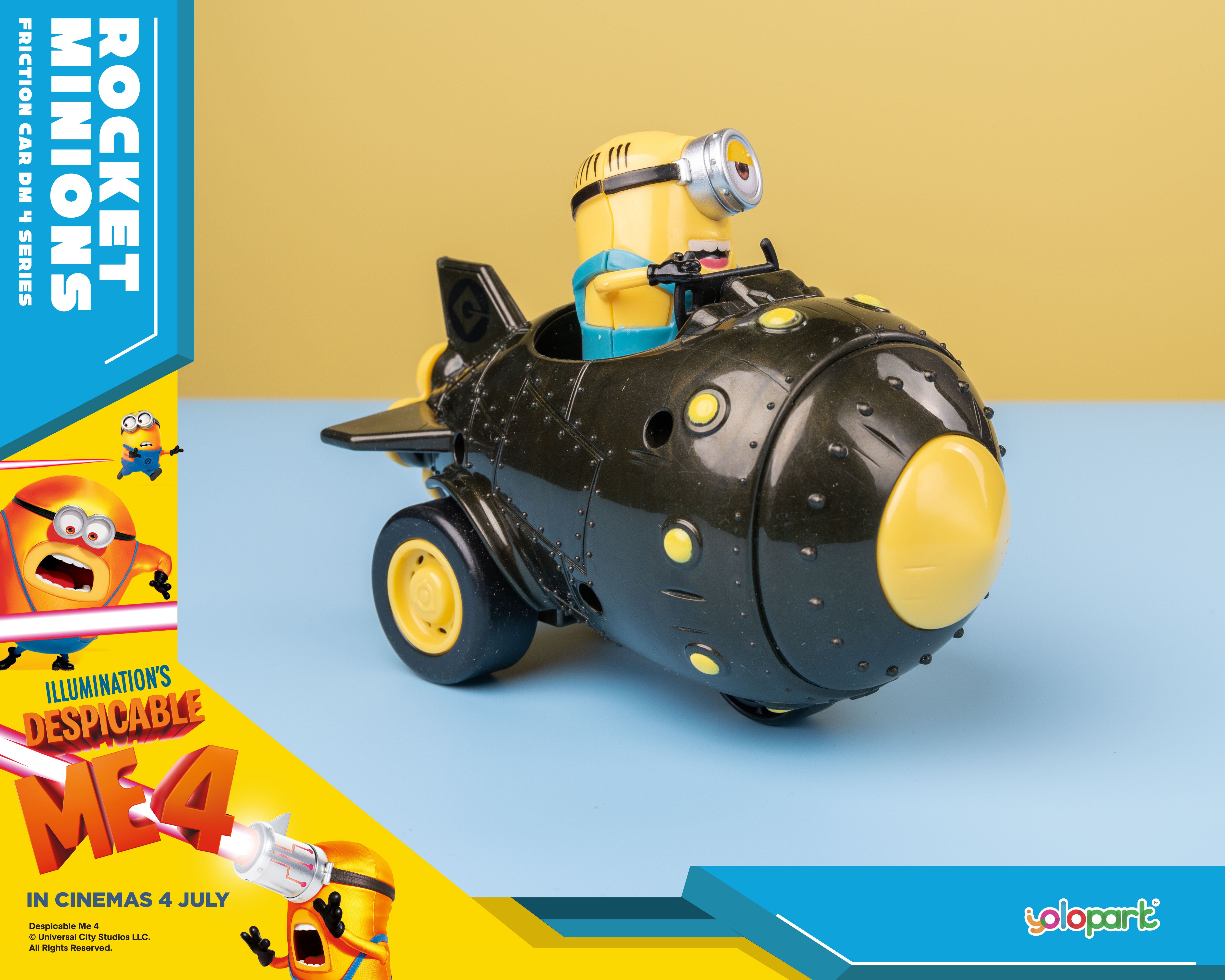 Despicable Me 4 - Rocket Minions - Friction Car - Yolopark