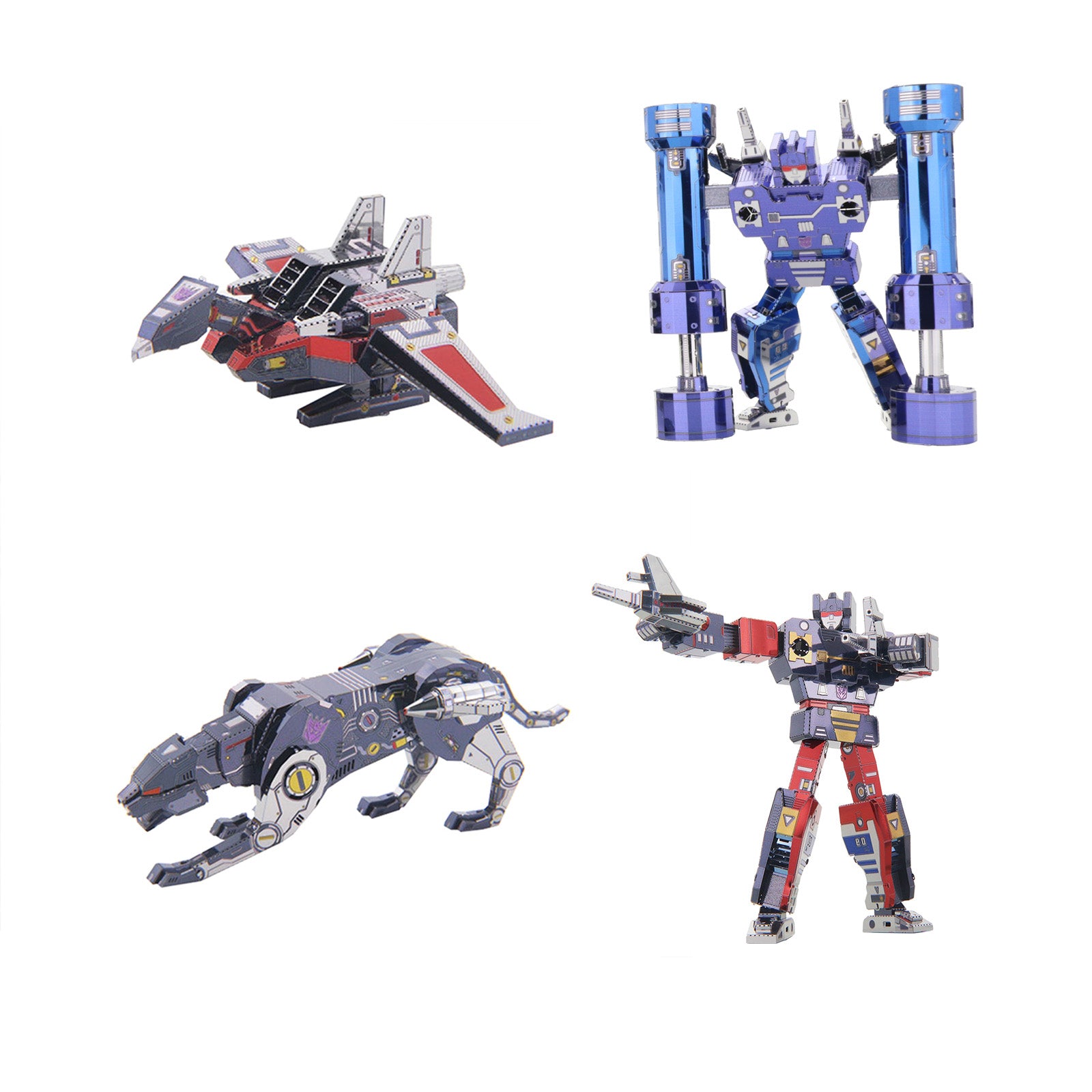 Transformers: Generation 1 - 24cm Soundwave and the Decepticon Mini-Cassettes 3D Metal Puzzle Model Kit