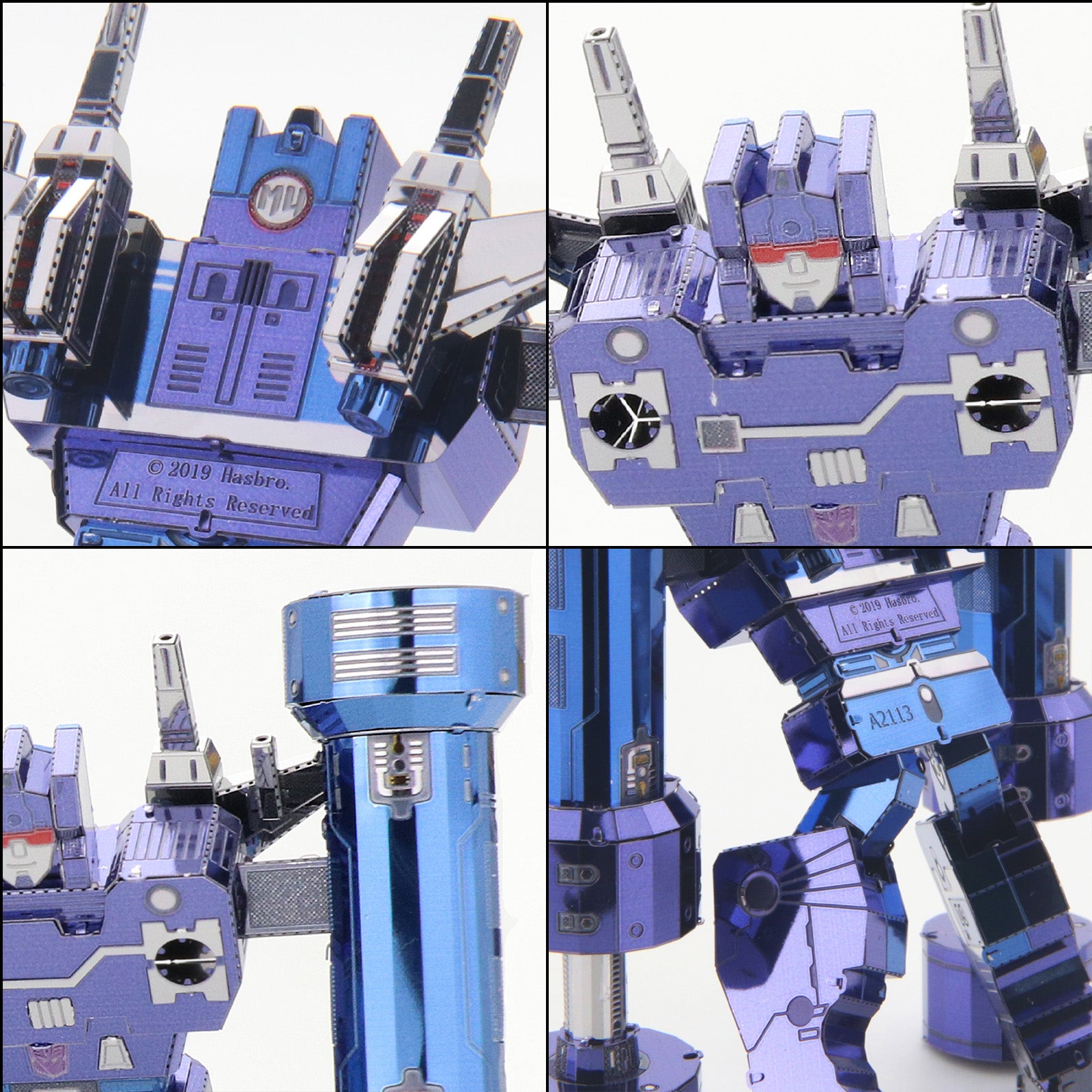 Transformers: Generation 1 - 24cm Soundwave and the Decepticon Mini-Cassettes 3D Metal Puzzle Model Kit